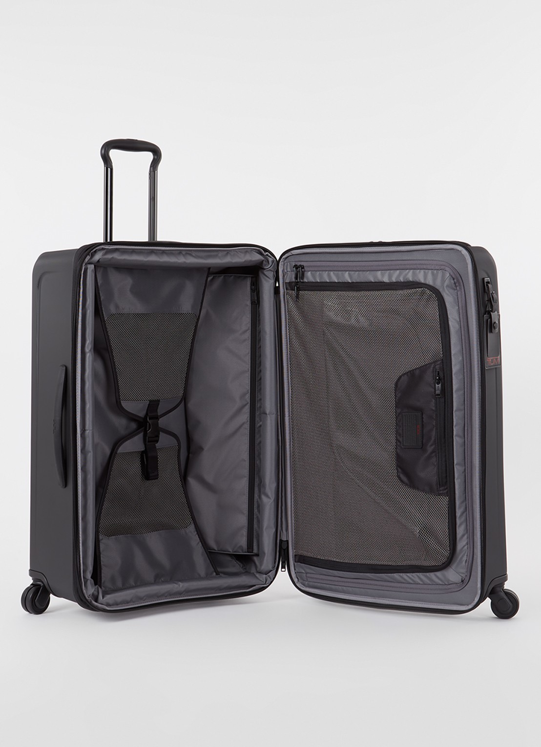 TUMI Alpha Hybrid Medium vergrootbare spinner 73,5 cm - voorkant 2 zwart