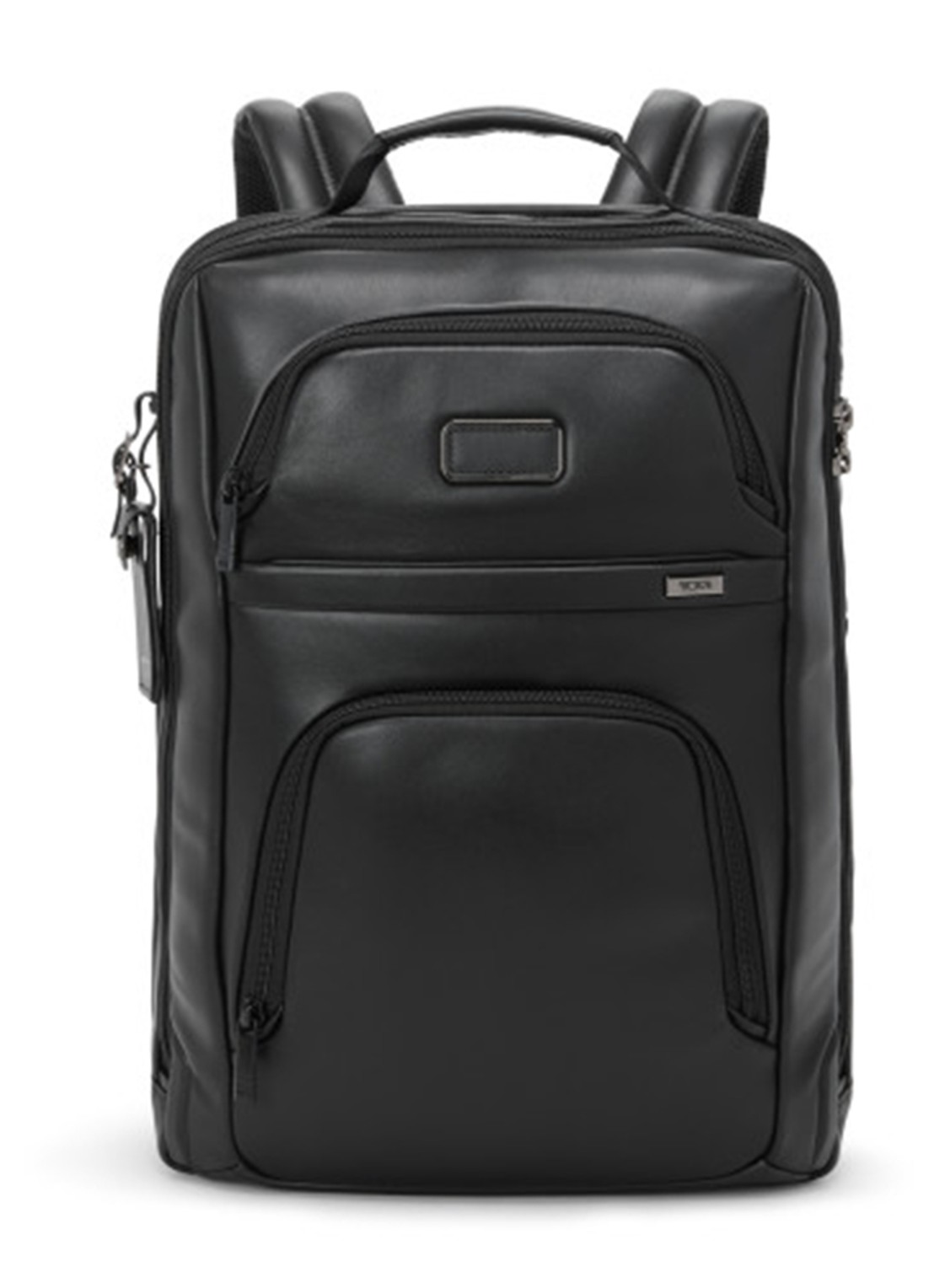 TUMI Alpha Large rugzak met 17 inch laptopvak - voorkant zwart
