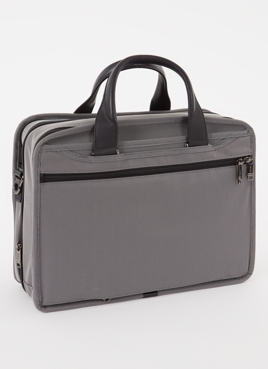 TUMI Alpha X businesstas met 15 inch laptopvak - achterkant grijs