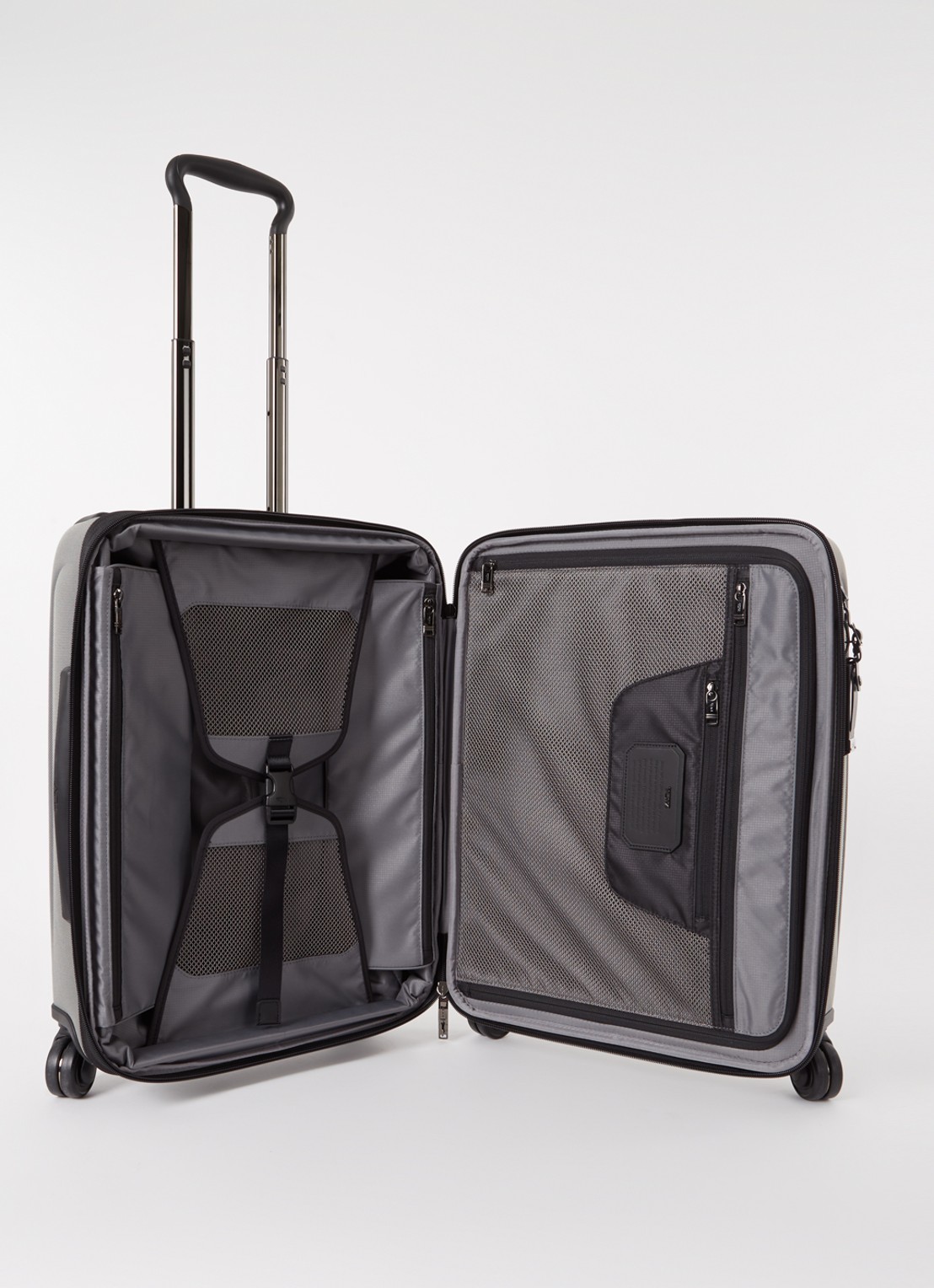 TUMI Alpha X Continental Dual Acces vergrootbare spinner 56 cm - voorkant 2 grijsmele