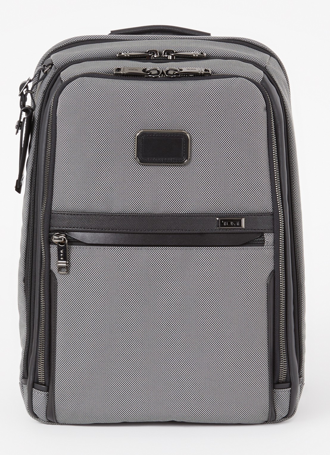 TUMI Alpha X Slim rugzak met 14 inch laptopvak - voorkant donkergrijs