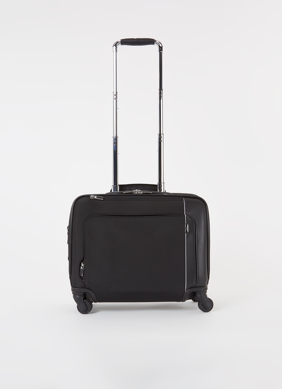 TUMI Arrivé Compact spinner 39,5 cm met 15 inch laptopvak - voorkant zwart