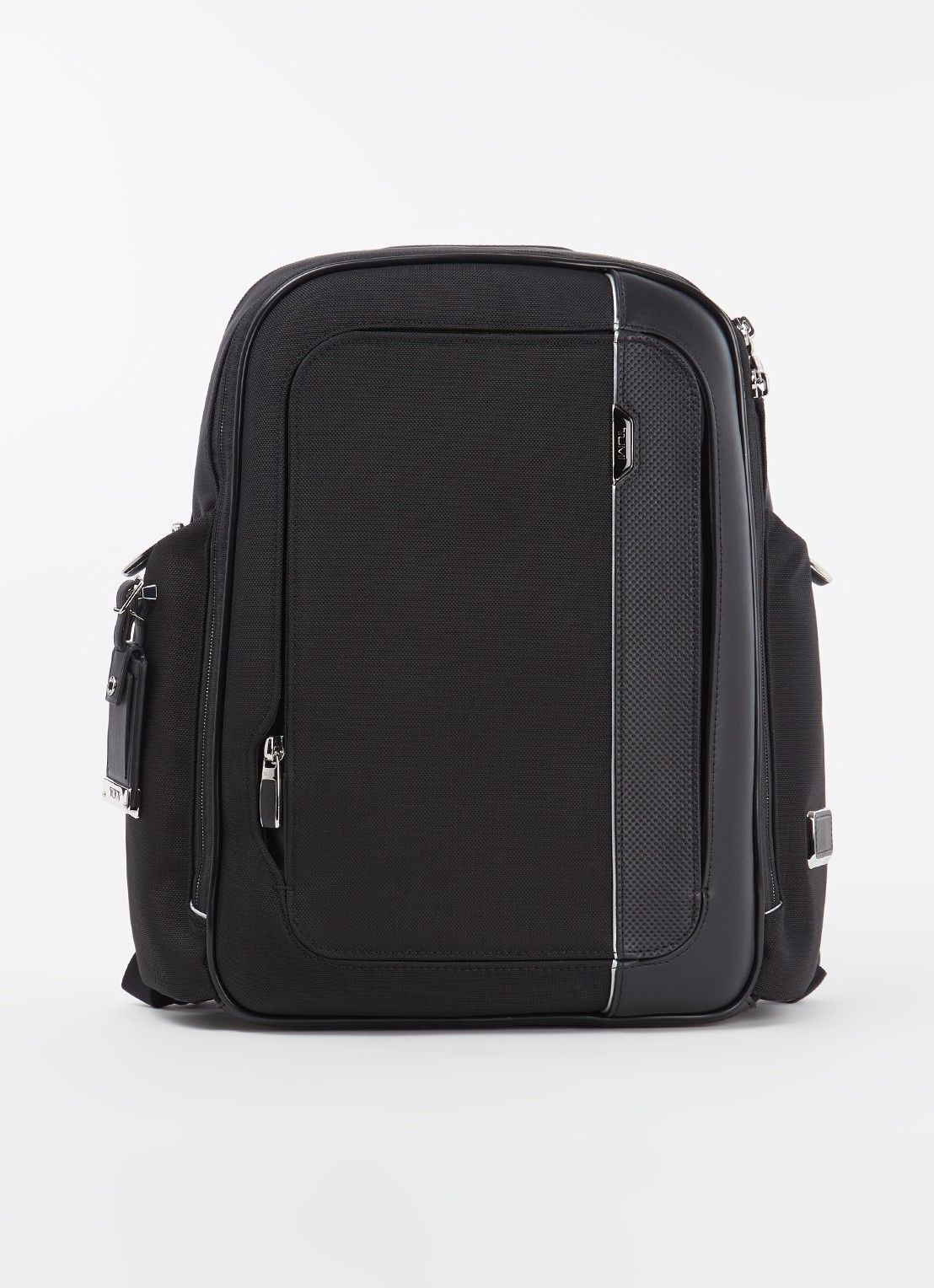 TUMI Arrivé Larson rugzak met 14 inch laptopvak - voorkant zwart