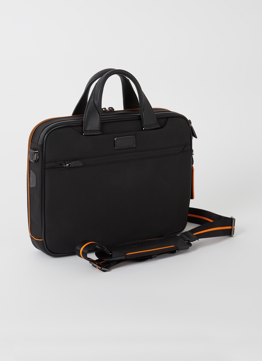 TUMI Axle Mclaren businesstas met 14 inch laptopvak - achterkant zwart