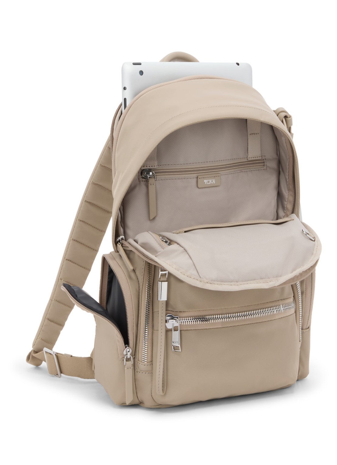 TUMI Celina rugzak met 12 inch laptopvak - achterkant 2 beige