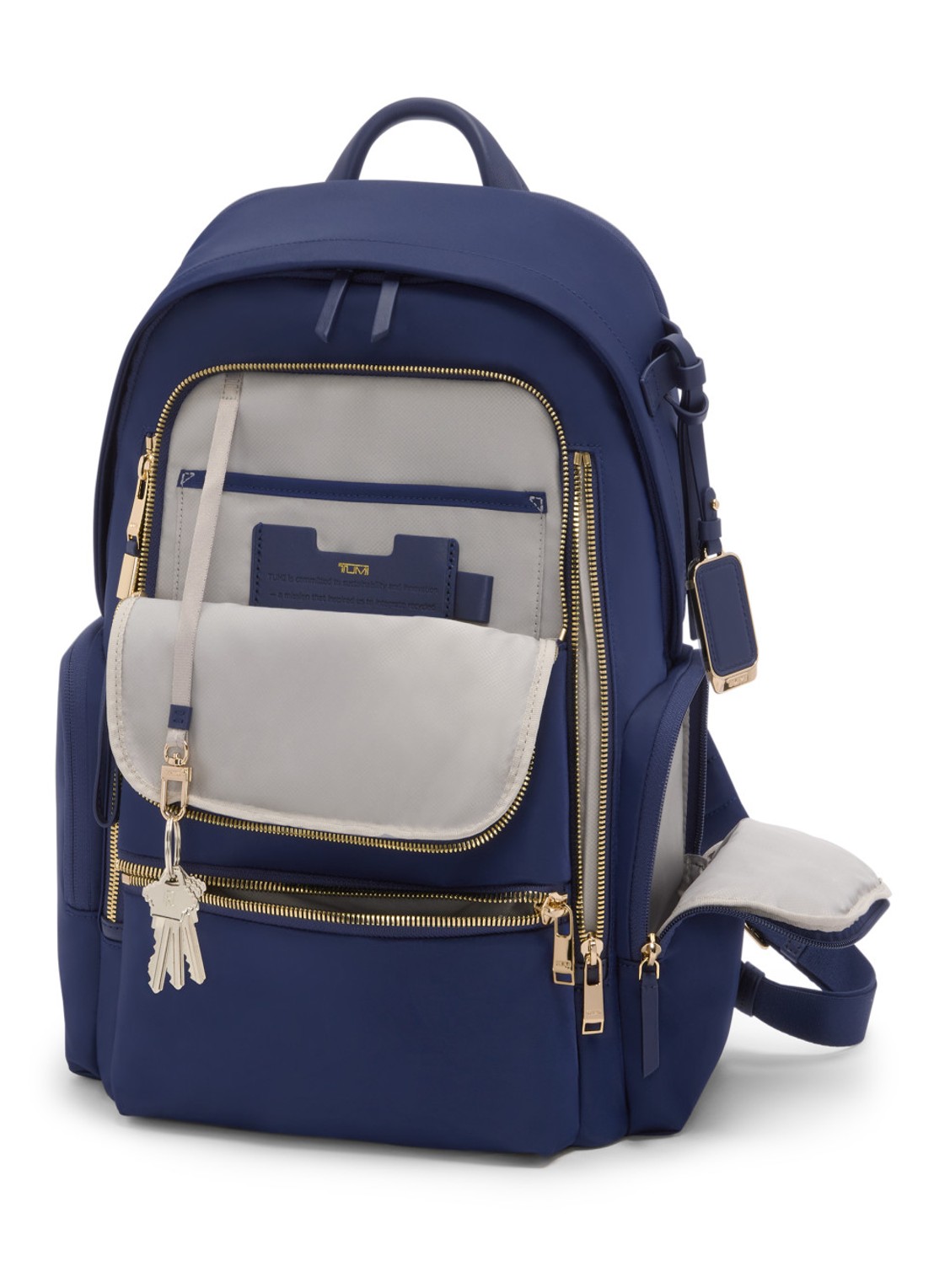 TUMI Celina rugzak met 16 inch laptopvak - voorkant 4 indigo