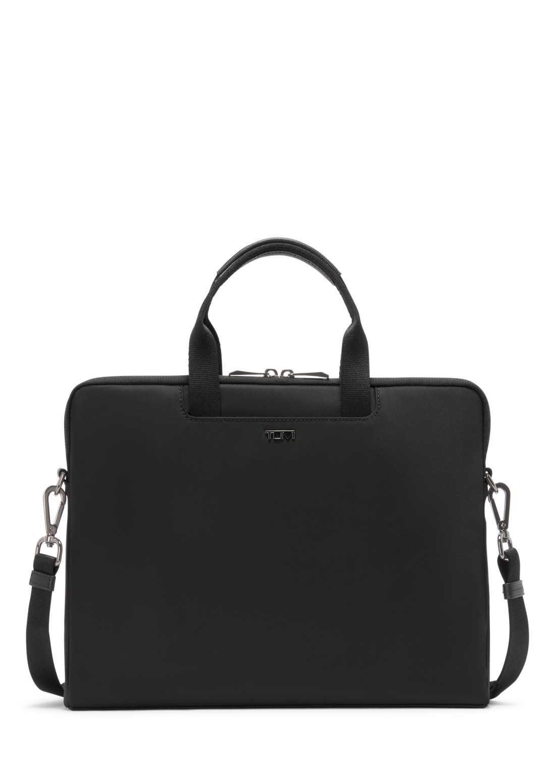 TUMI Dakota laptoptas met afneembare schouderriem - voorkant zwart