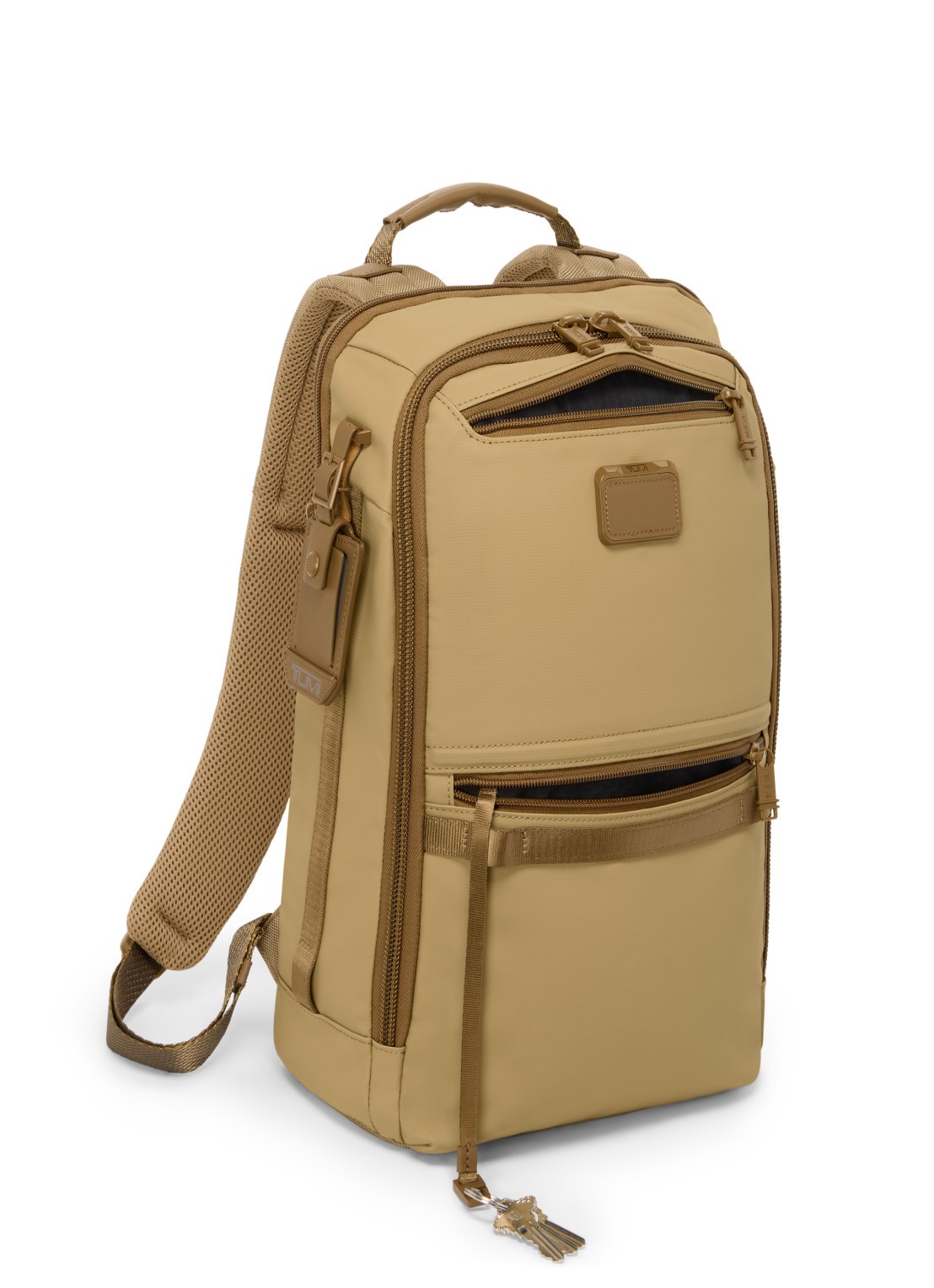 TUMI Dynamic rugzak met 16 inch laptopvak - achterkant khaki