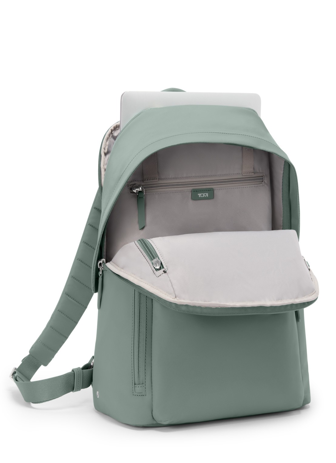 TUMI Halsey rugzak met 14 inch laptopvak - achterkant 4 groen