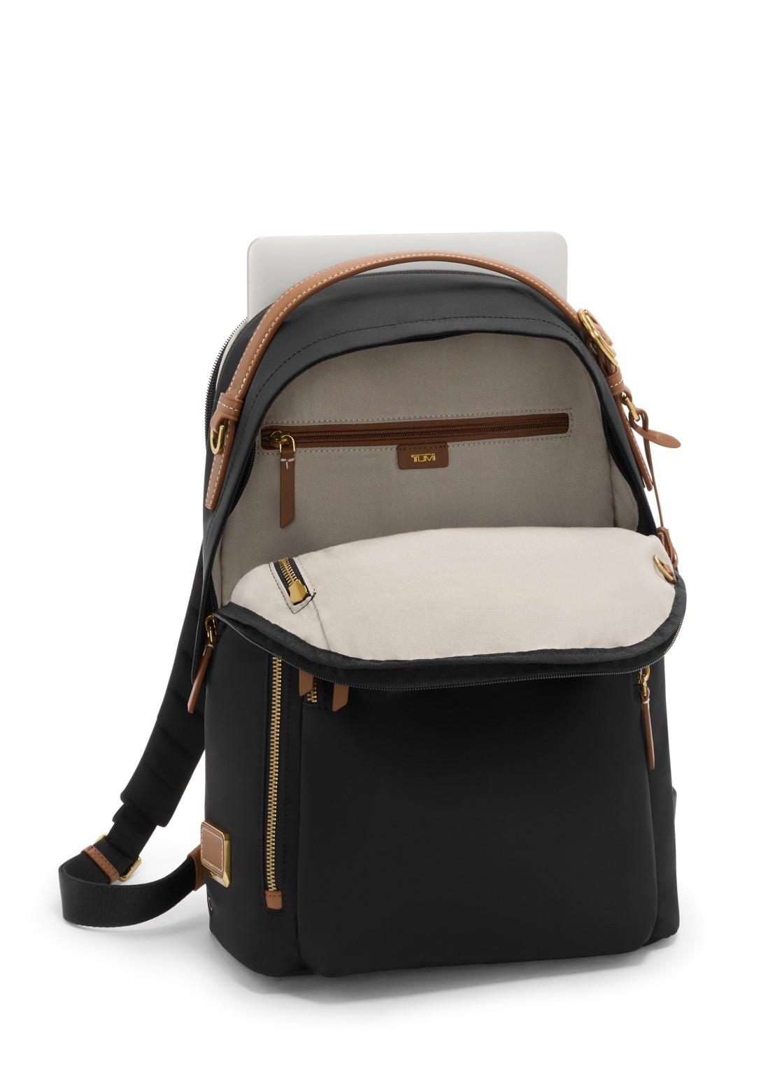 TUMI Halsey rugzak met 14 inch laptopvak - achterkant 6 zwart