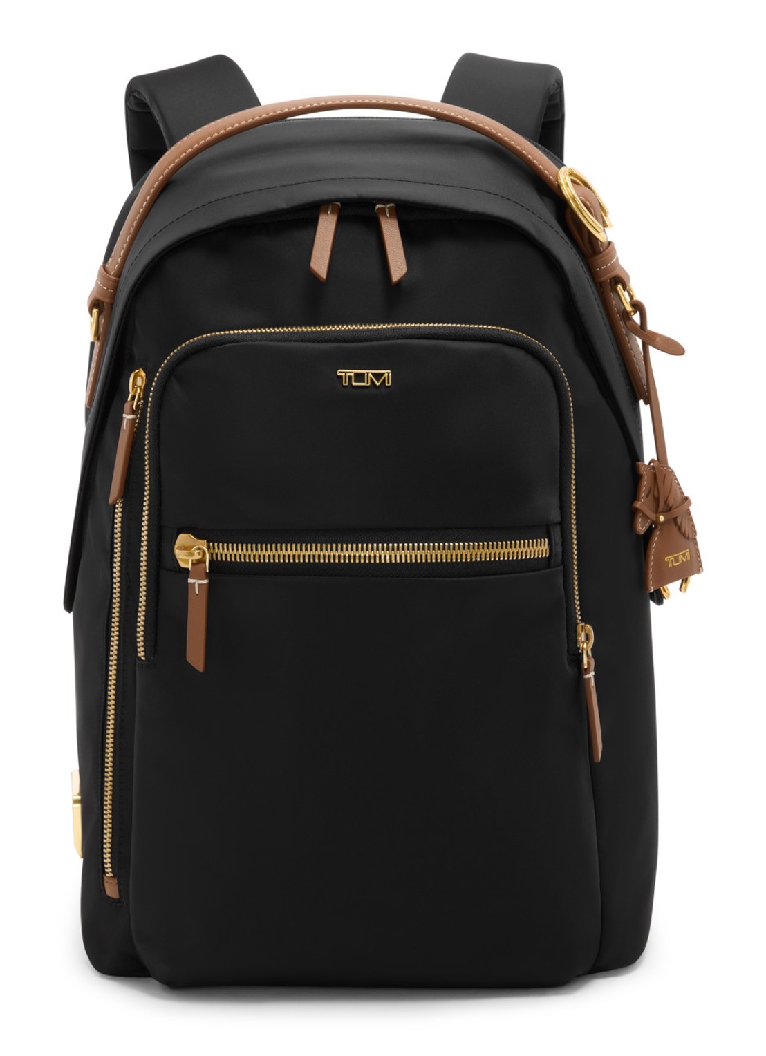 TUMI Halsey rugzak met 14 inch laptopvak - voorkant 4 zwart