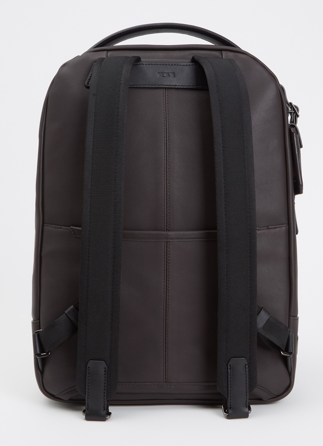 TUMI Harrison Bradner rugzak met 14 inch laptopvak - unisex - achterkant donkerbruin