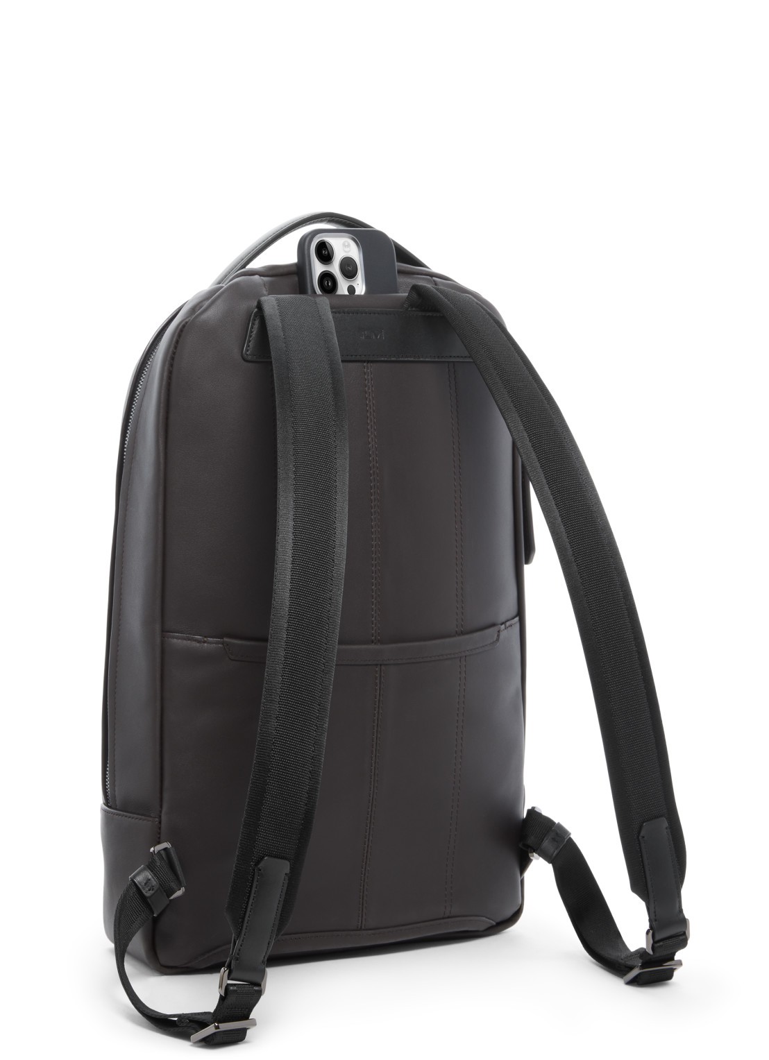 TUMI Harrison Bradner rugzak met 14 inch laptopvak - unisex - detail 2 donkerbruin