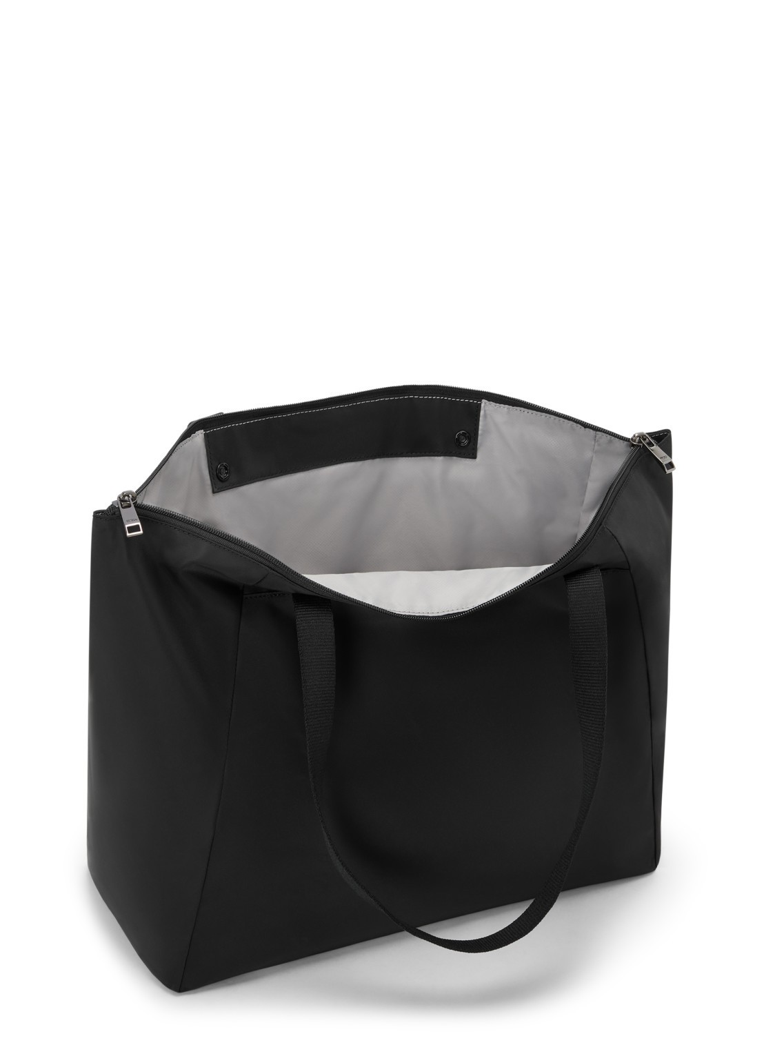 TUMI Just In Case Medium schoudertas met uitneembaar etui - voorkant 7 antraciet