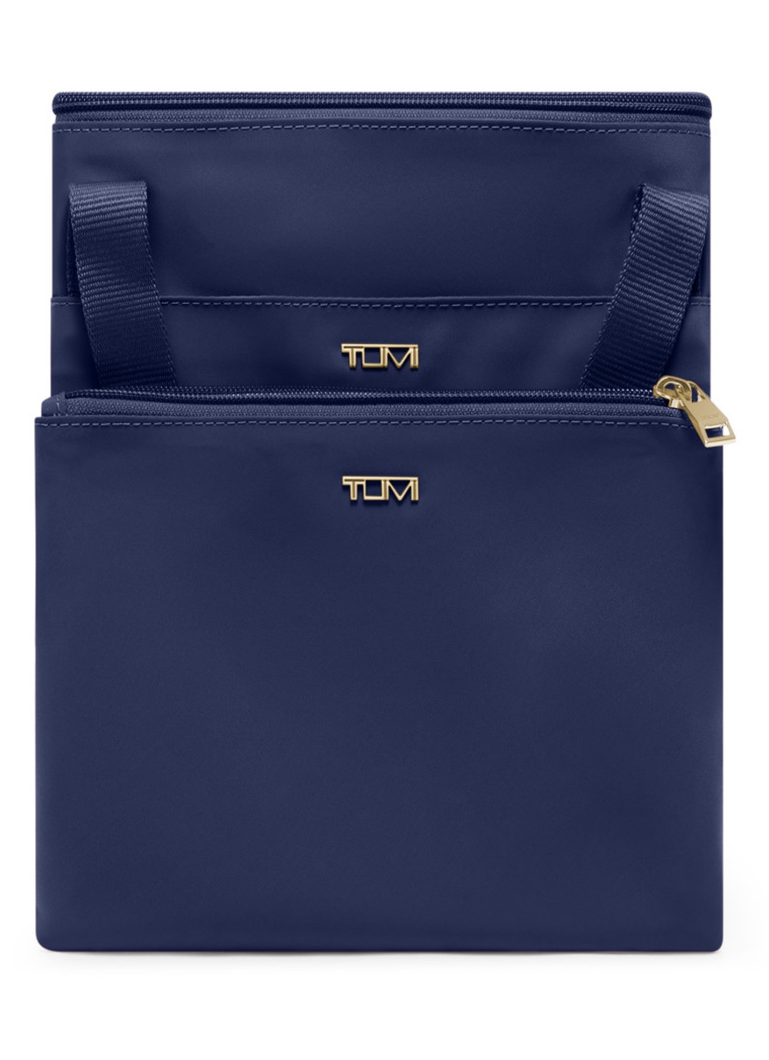 TUMI Just In Case Medium schoudertas met uitneembaar etui - achterkant 4 indigo
