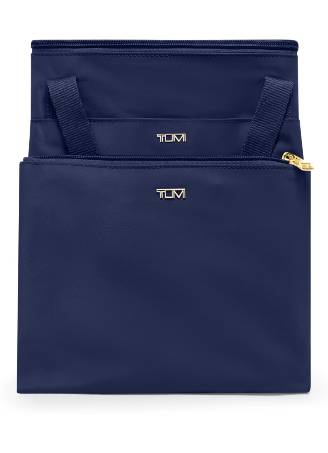 TUMI Just In Case schoudertas met uitneembaar etui - achterkant 5 indigo