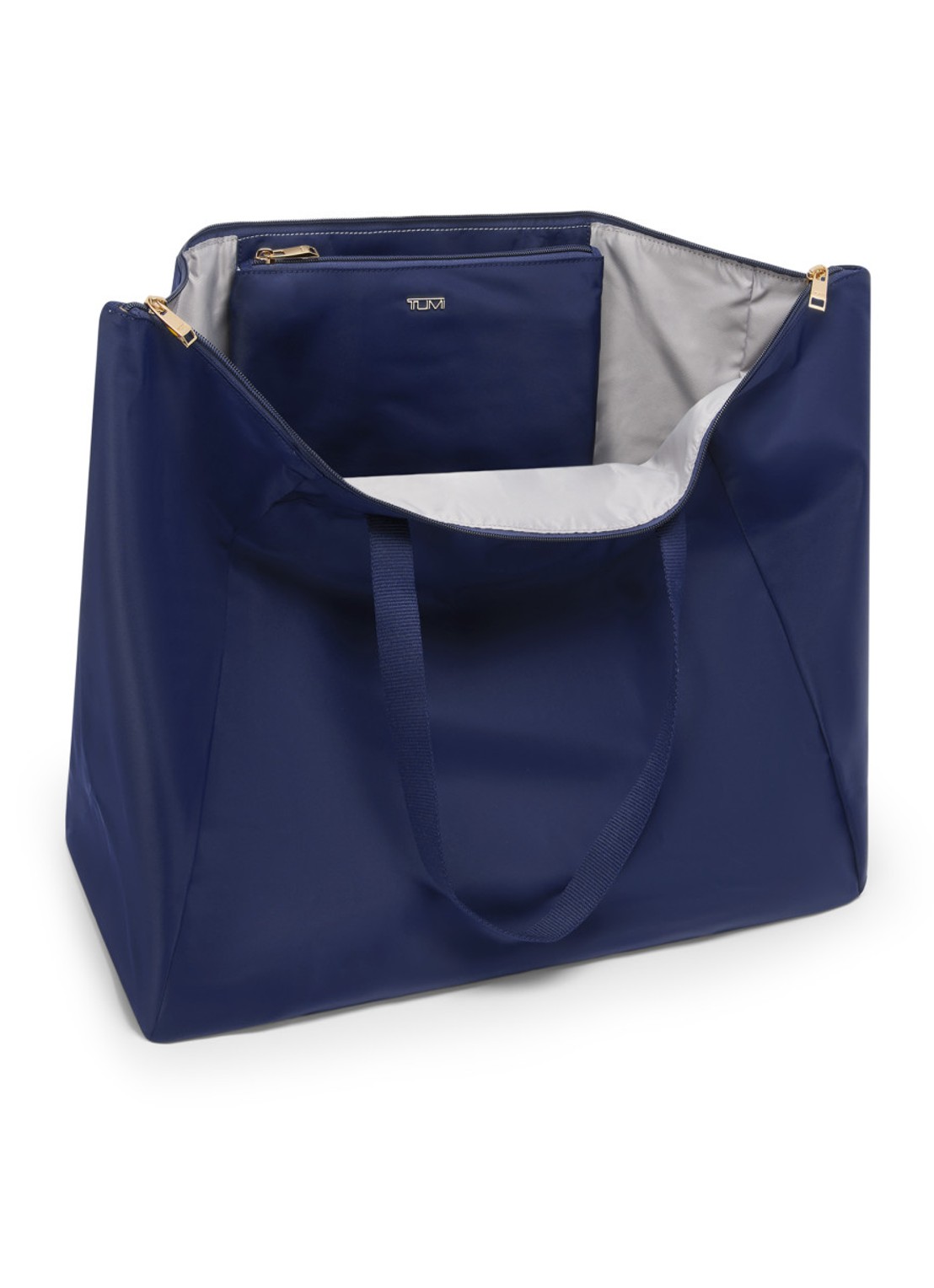 TUMI Just In Case schoudertas met uitneembaar etui - voorkant 2 indigo
