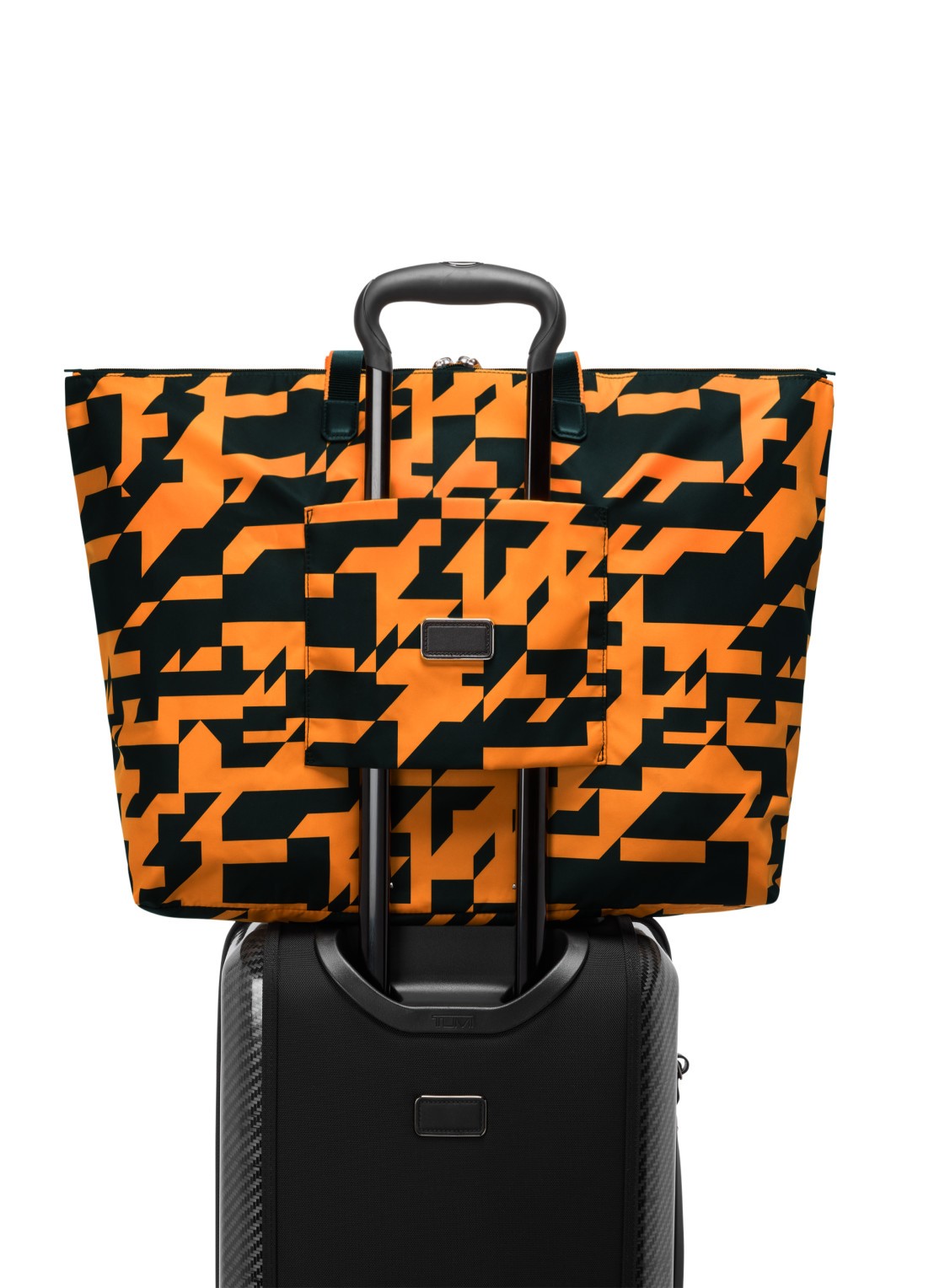 TUMI Just In Case schoudertas met uitneembaar etui - detail 4 orange