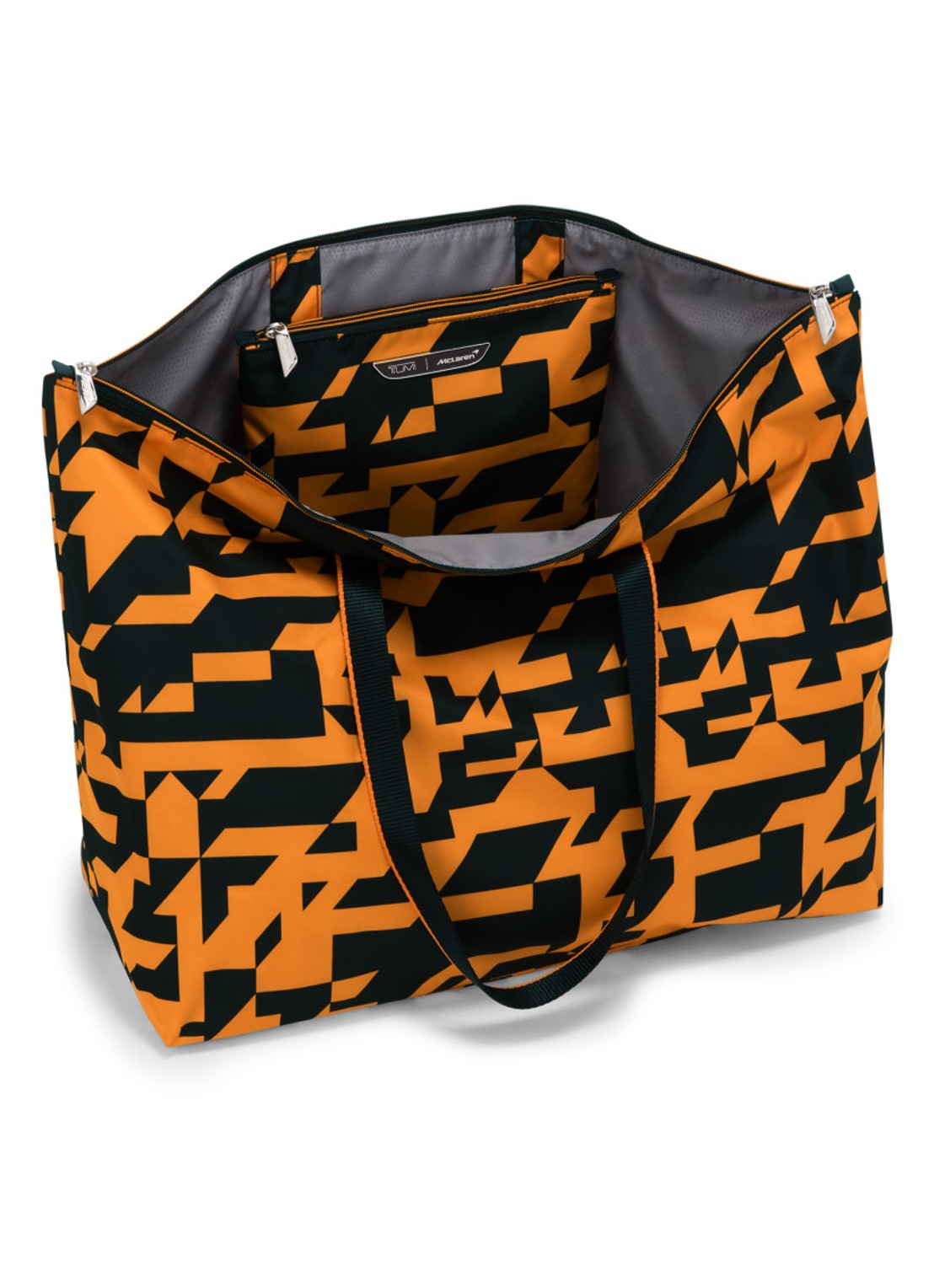 TUMI Just In Case schoudertas met uitneembaar etui - voorkant 2 orange