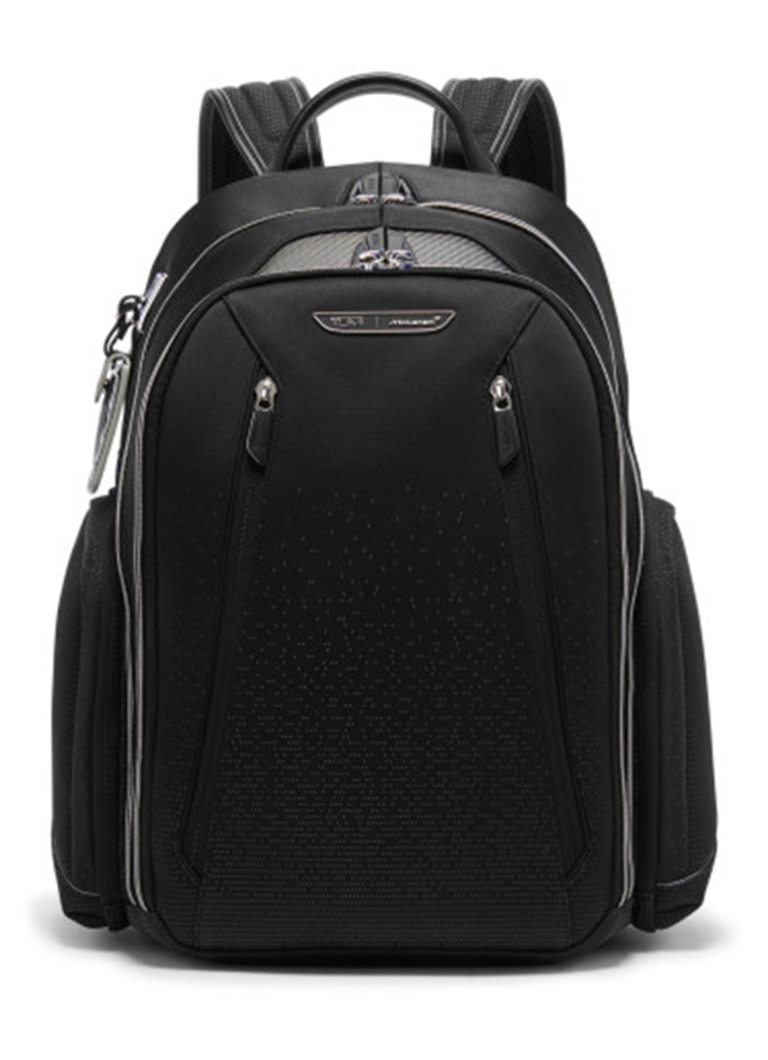 TUMI Mc Laren Paddock rugzak met 16 inch laptopvak - voorkant zwart