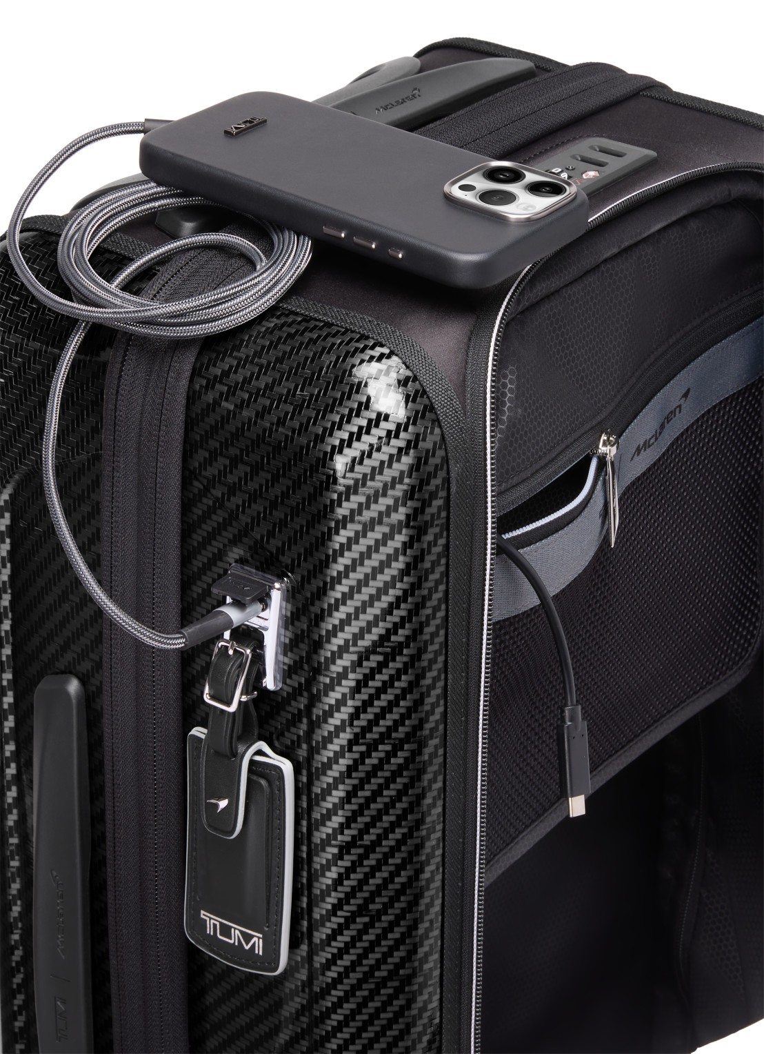 TUMI McLaren spinner 56 cm - detail 4 donkerblauw