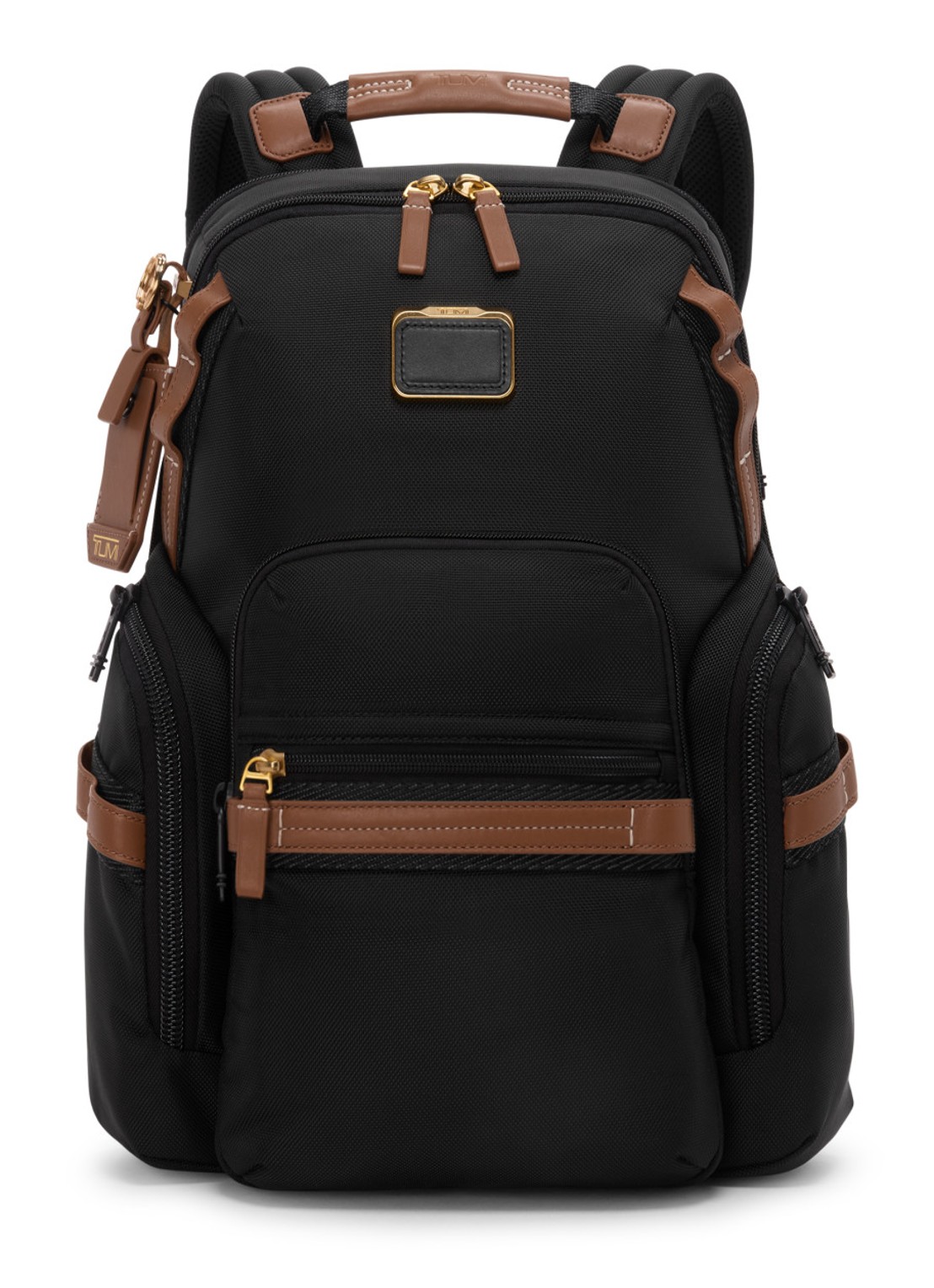 TUMI Navigation rugzak met 16 inch laptopvak - voorkant zwart