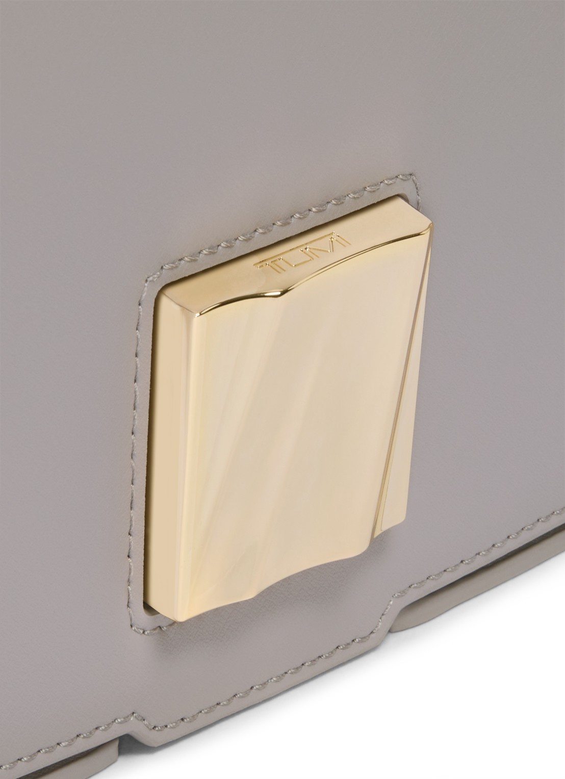 TUMI Olas Small schoudertas van leer - detail 5 grijs
