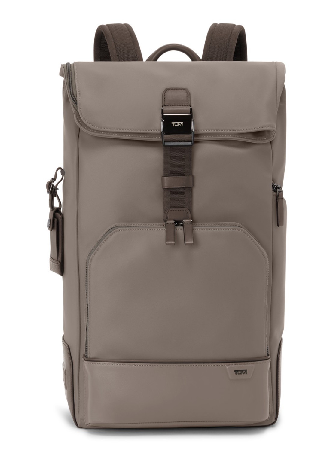 TUMI Osborn rugzak met leren details - voorkant taupe