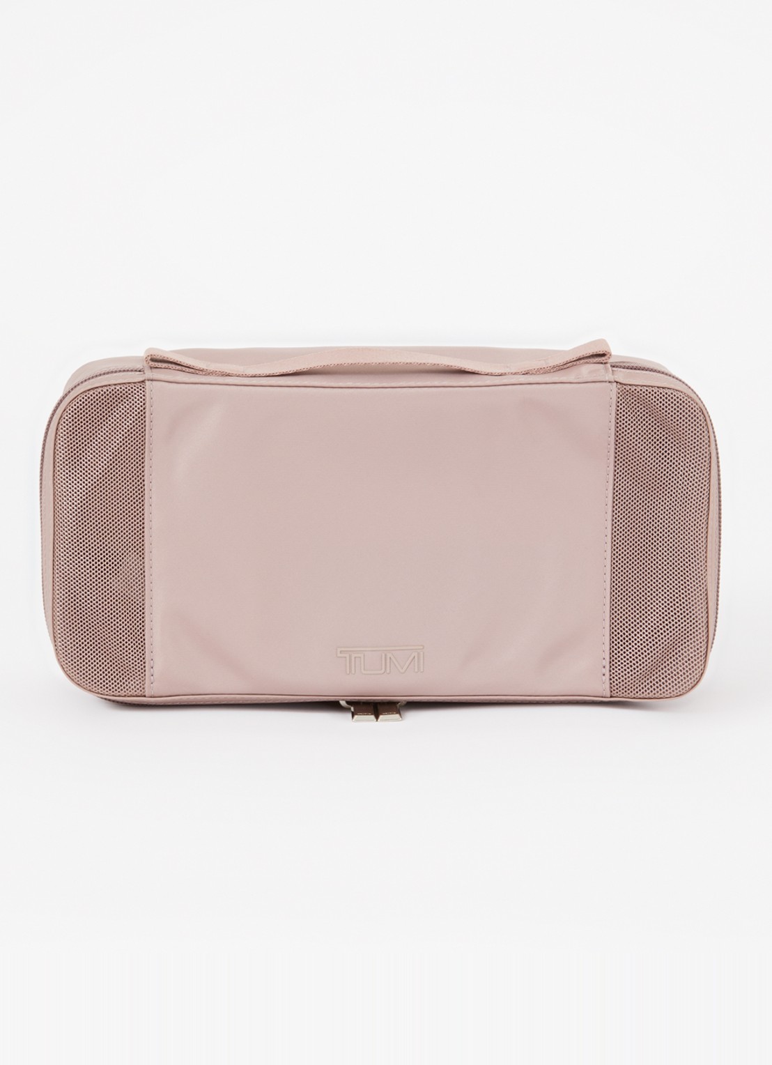 TUMI Packing Cube Small koffer organizer met logo - voorkant oudroze