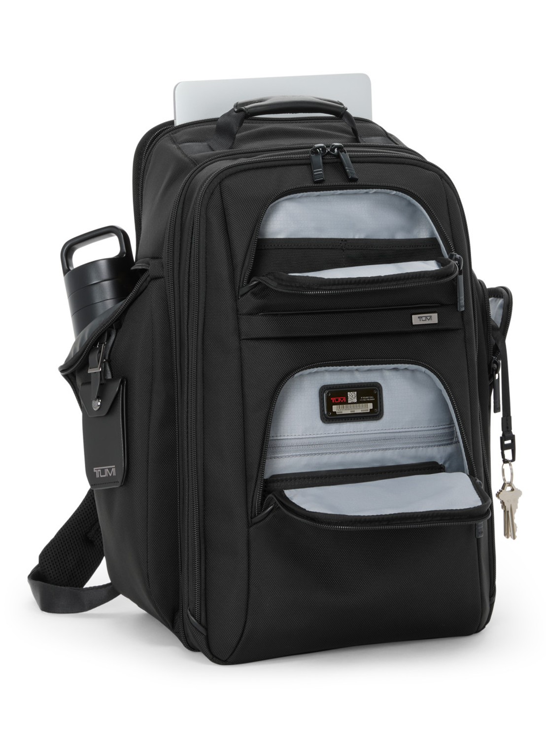 TUMI Packing rugzak met 16 inch laptopvak - voorkant 5 zwart