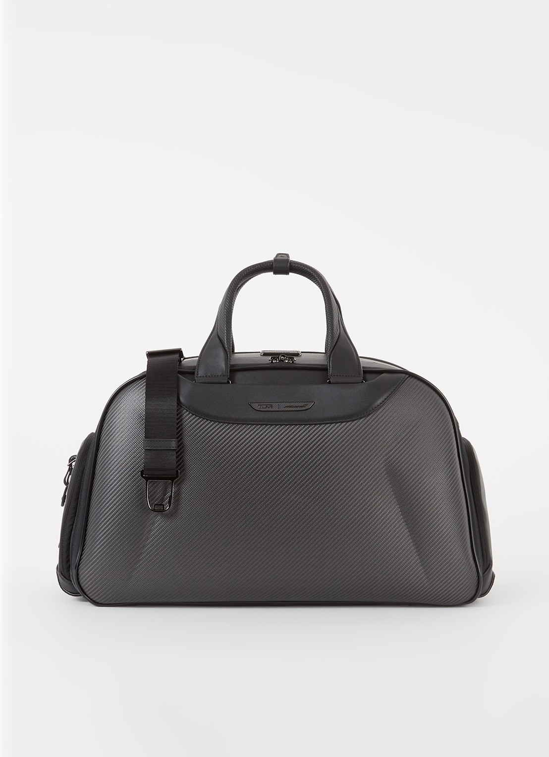 TUMI Quantum McLaren handtas met afneembare schouderriem  - voorkant zwart