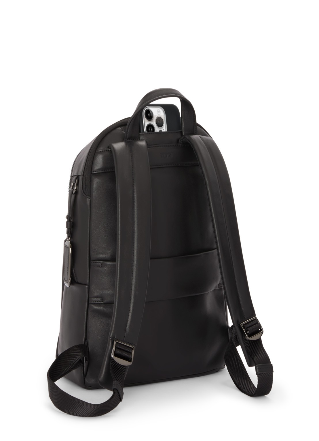 TUMI Raina rugzak van leer met 13 inch laptopvak - detail 2 zwart