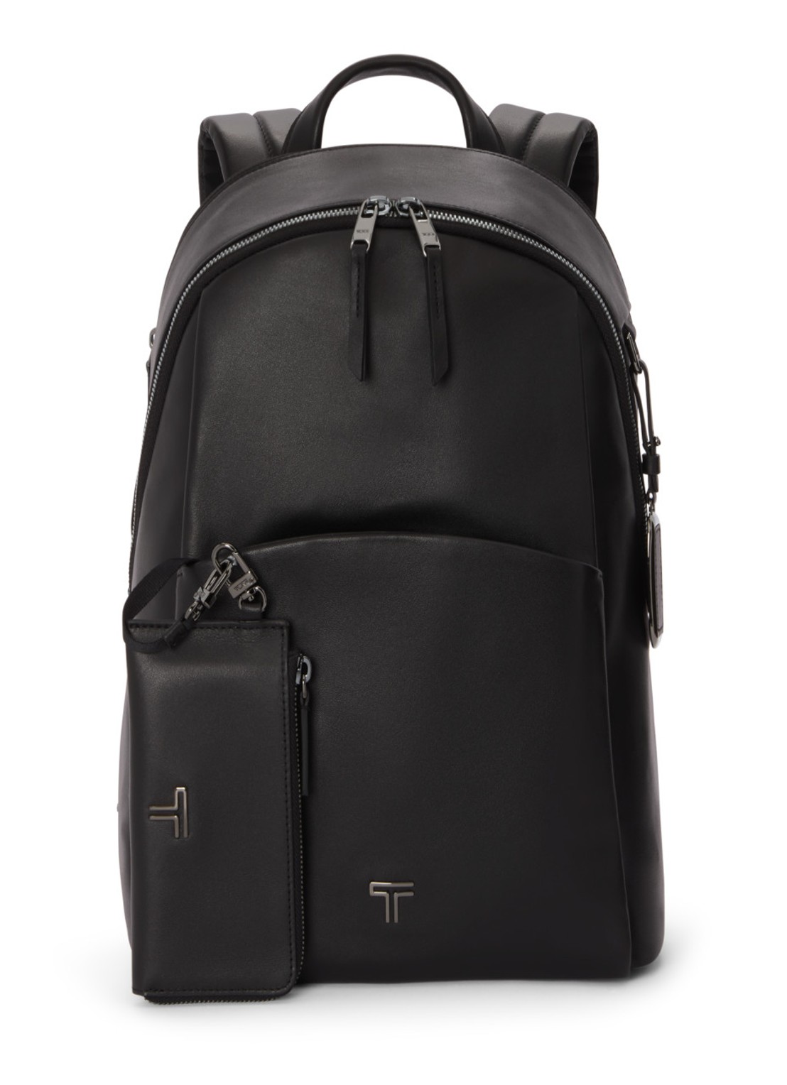 TUMI Raina rugzak van leer met 13 inch laptopvak - detail 4 zwart