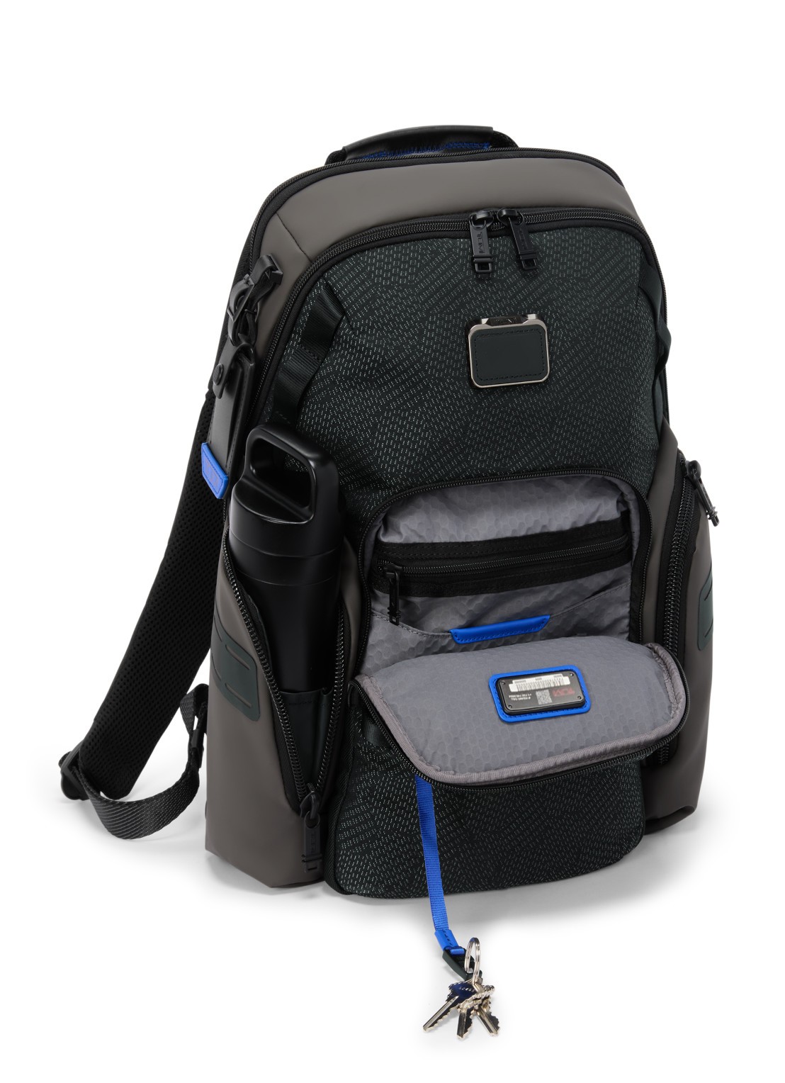 TUMI Rugzak met 16 inch laptopvak - achterkant 6 zwart