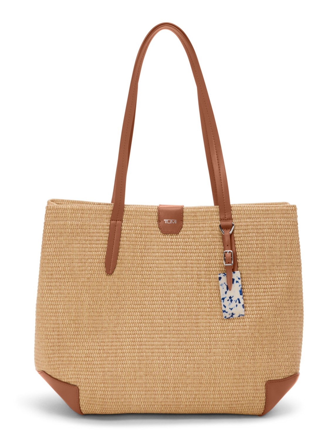 TUMI Schoudertas met uitneembare etui - voorkant beige