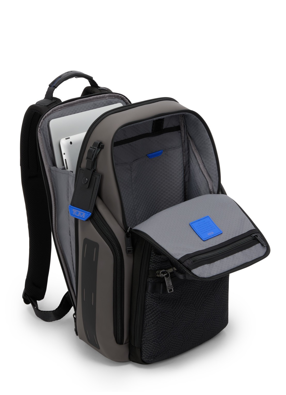 TUMI Search rugzak met 16 inch laptopvak - voorkant 2 zwart