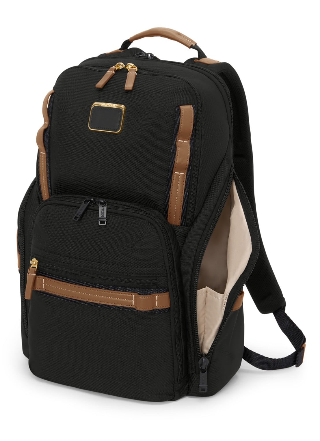 TUMI Search rugzak met 16 inch laptopvak - voorkant 6 zwart