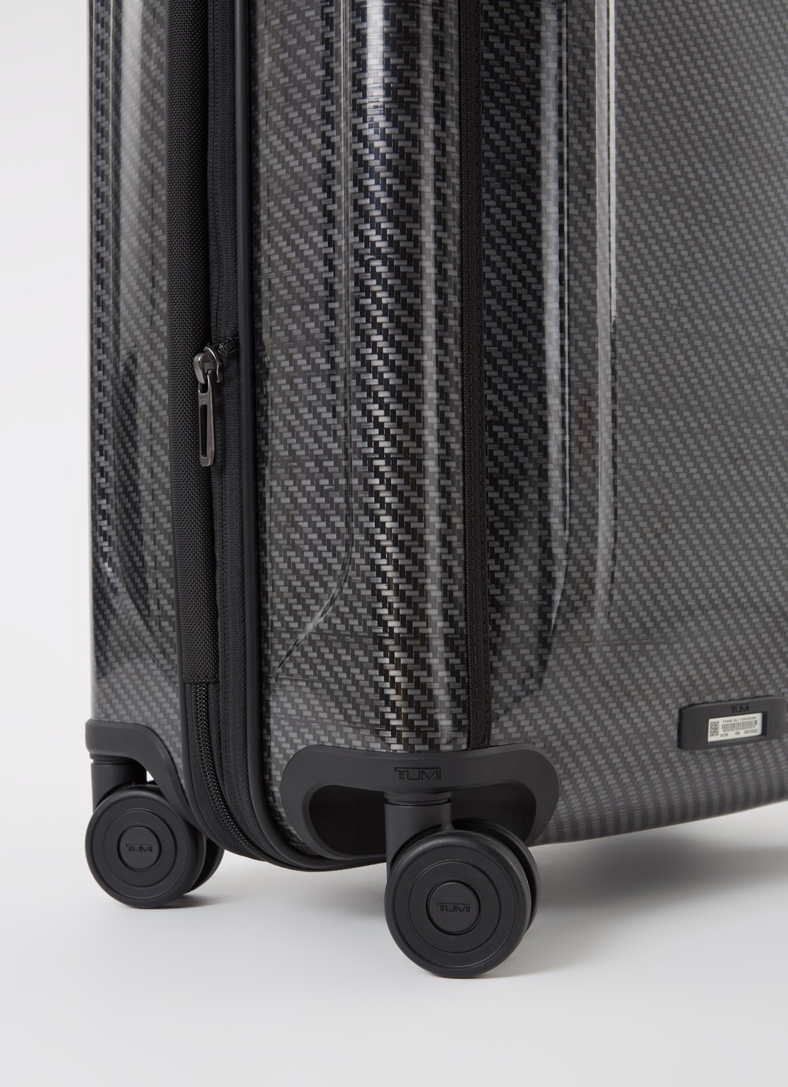 TUMI Tegra-Lite Continental Front Pocket vergrootbare  spinner 55 cm  - detail zwart