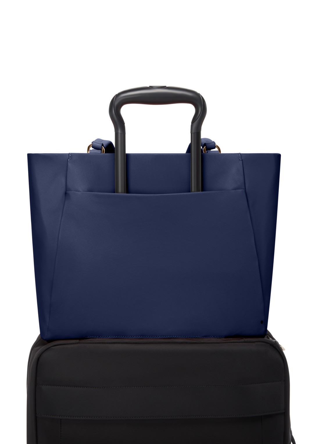 TUMI Valetta schoudertas met leren details - detail 4 indigo