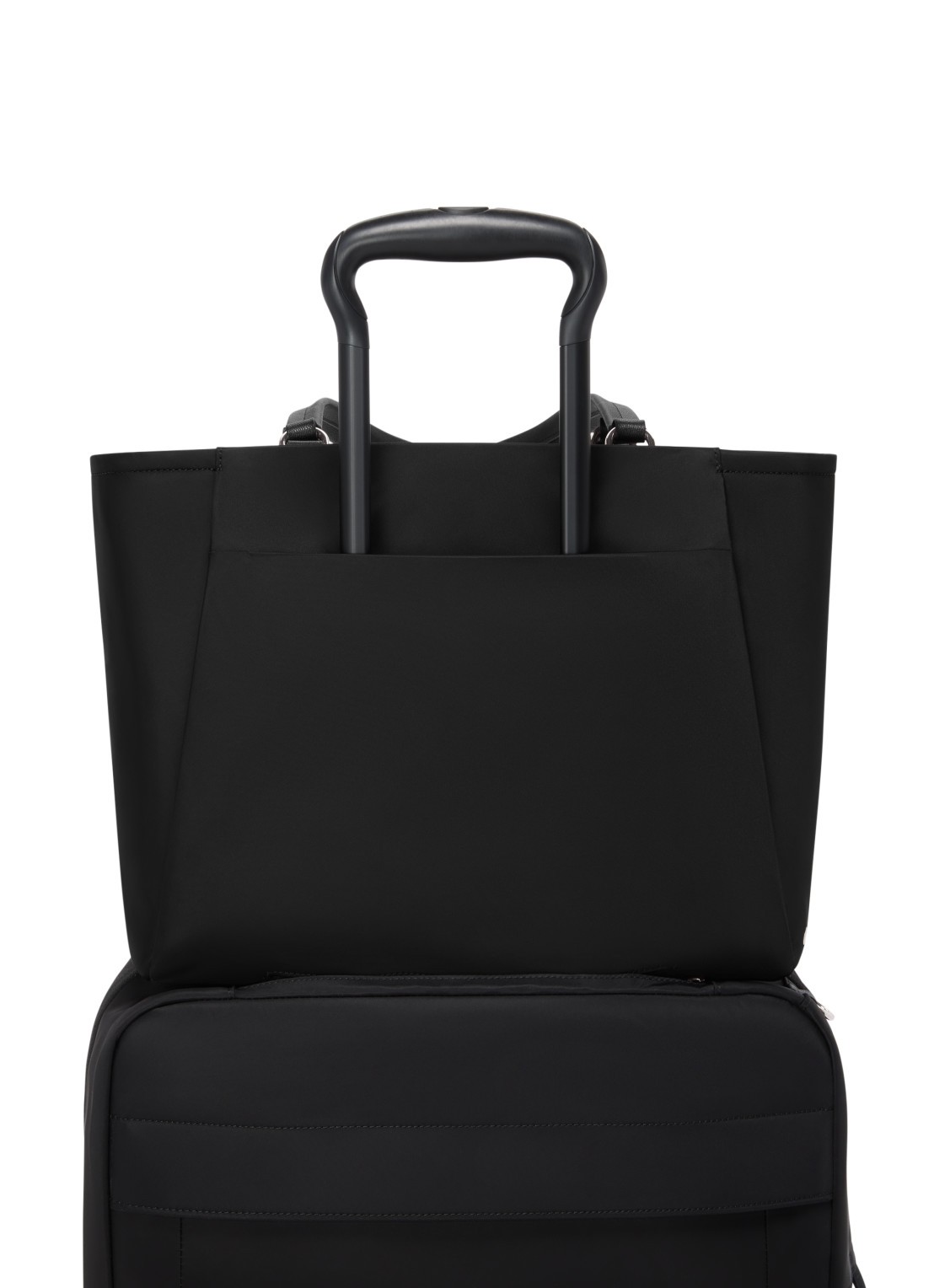 TUMI Valetta schoudertas met leren details - detail 4 zwart