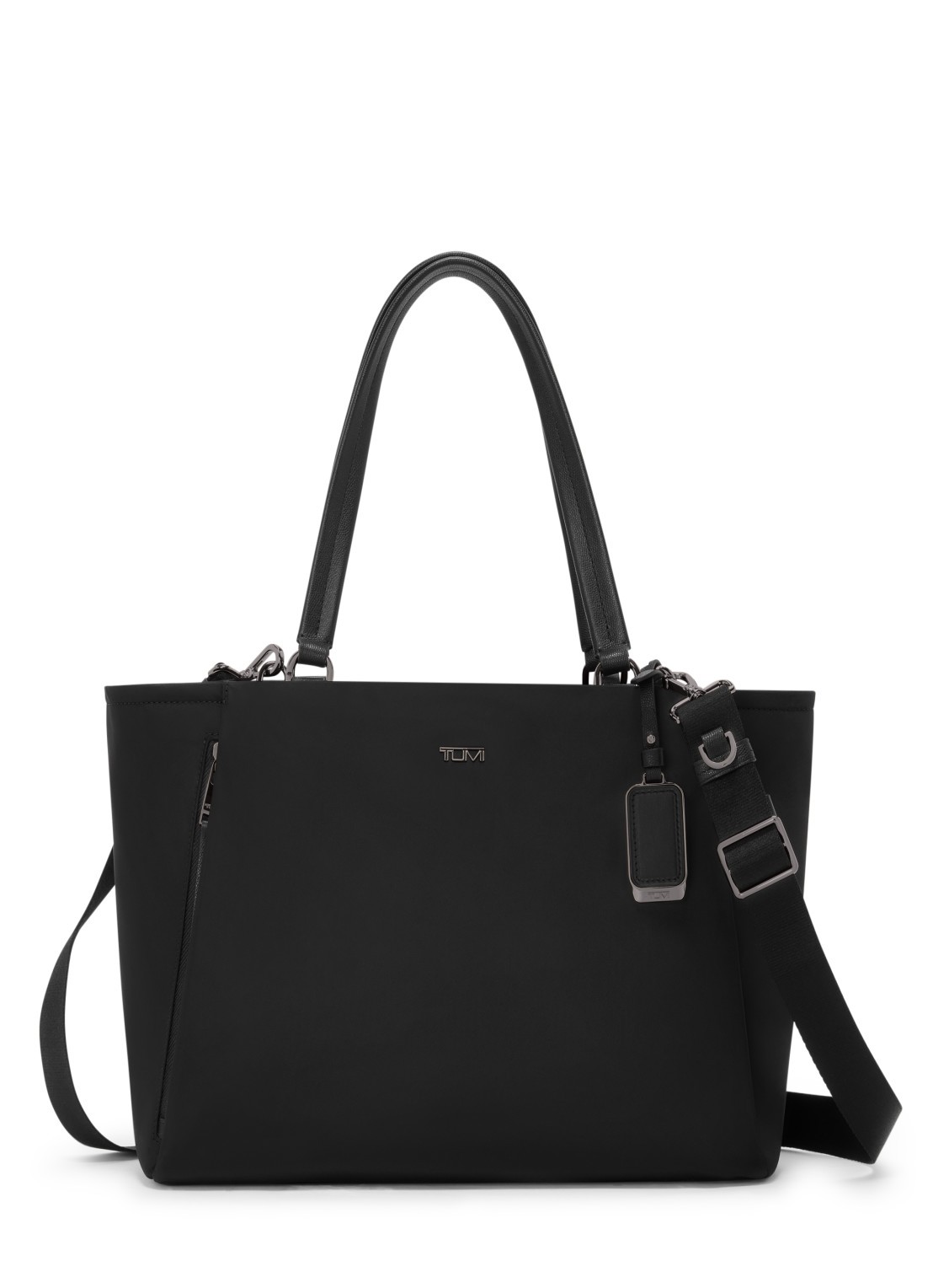 TUMI Valetta schoudertas met leren details - voorkant 2 zwart