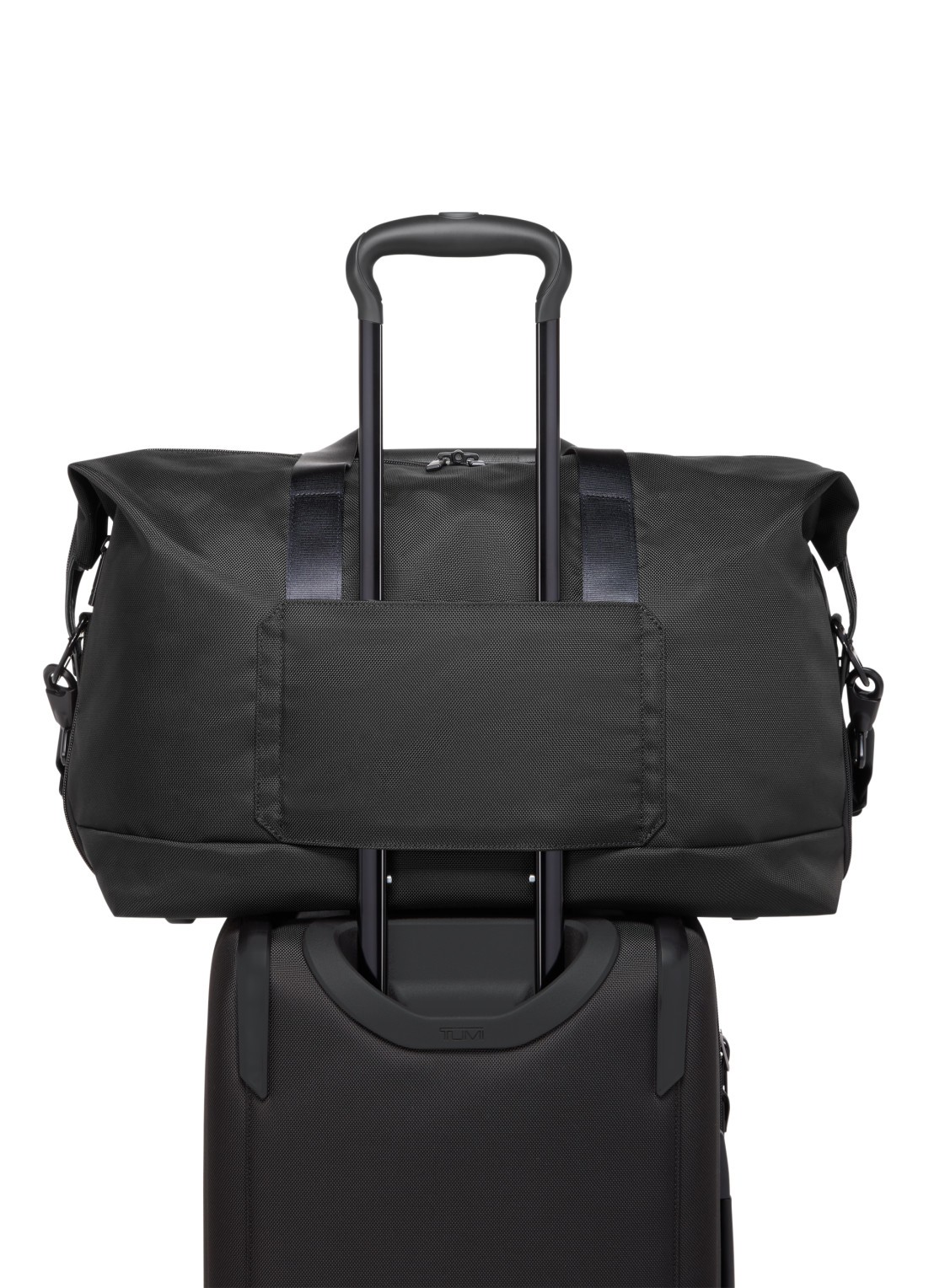 TUMI Vergrootbare weekendtas met afneembare schouderriem - detail 7 zwart