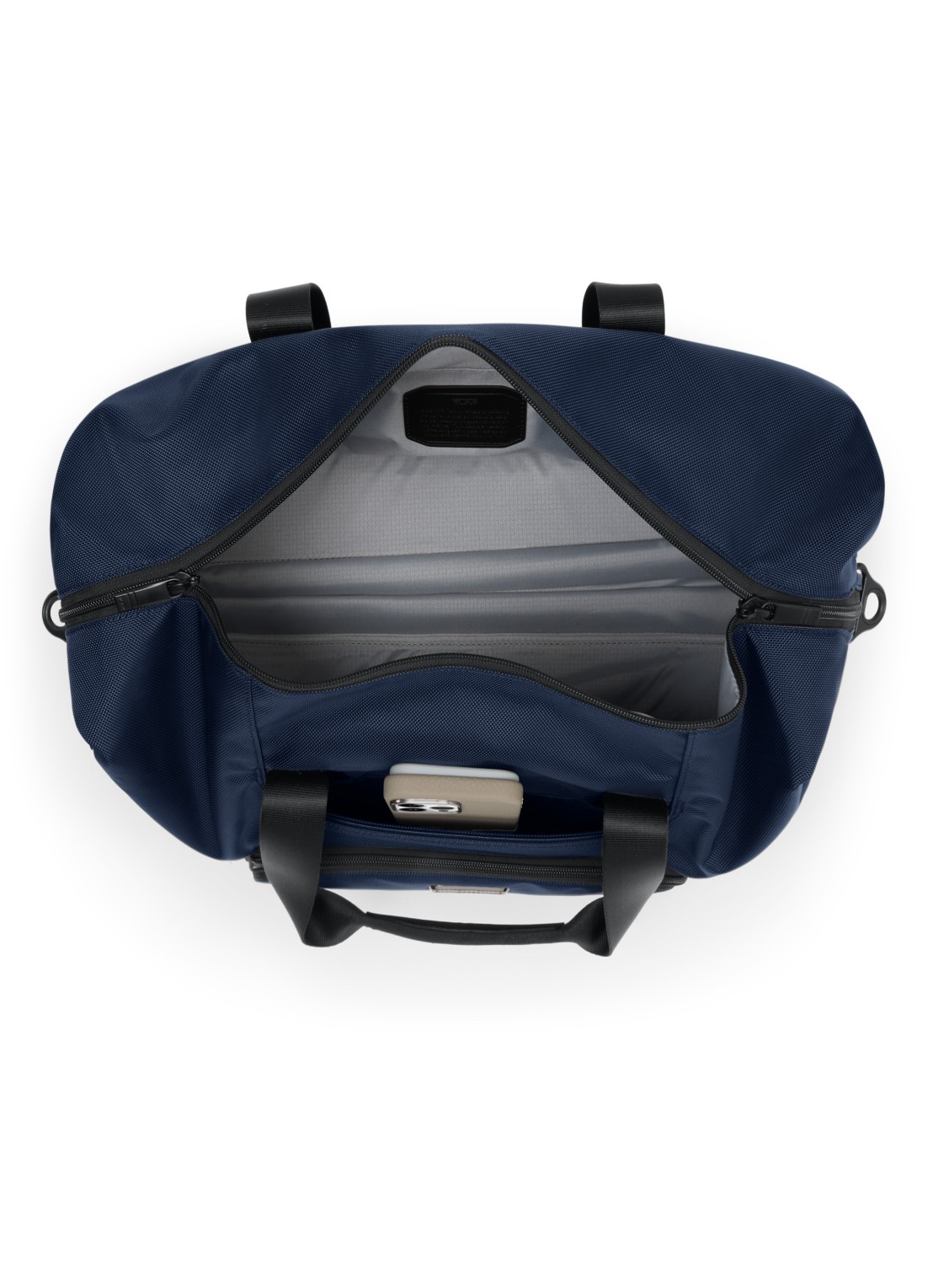 TUMI Vergrootbare weekendtas met afneembare schouderriem - achterkant 5 donkerblauw