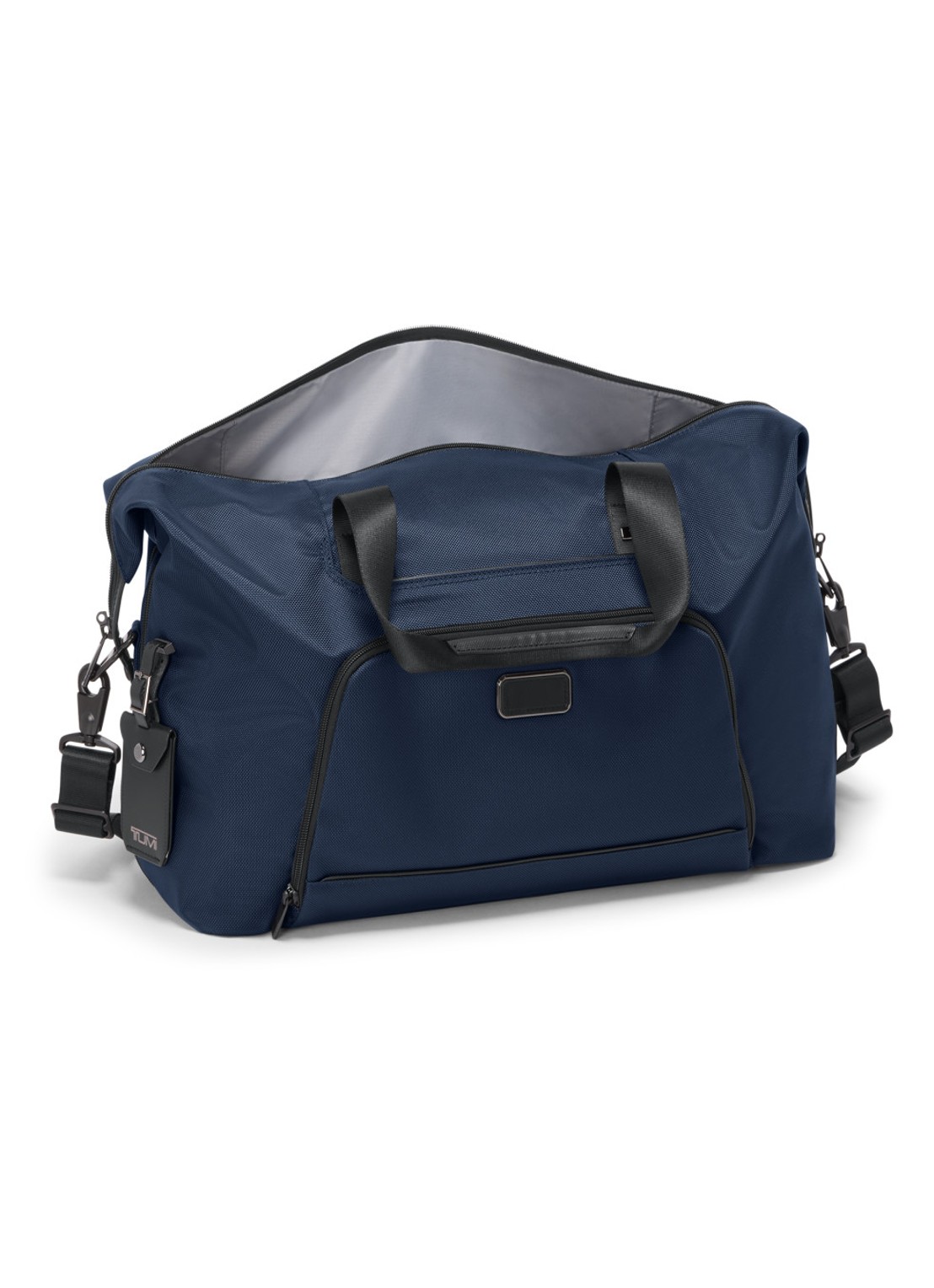 TUMI Vergrootbare weekendtas met afneembare schouderriem - voorkant 7 donkerblauw