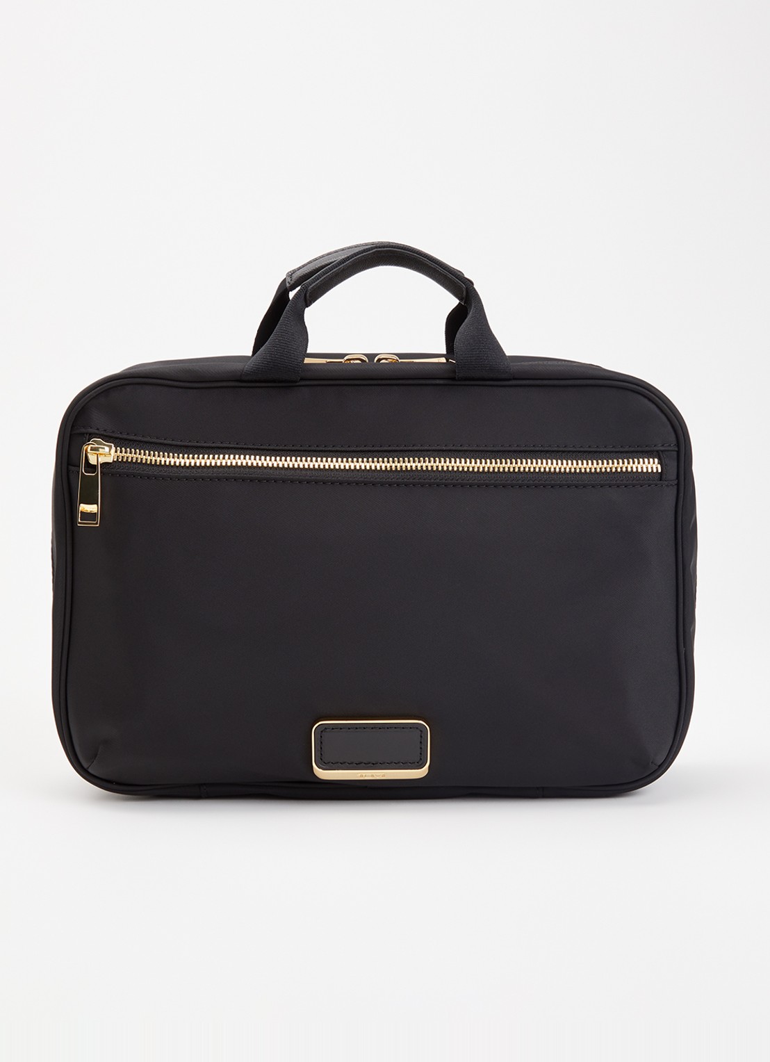 TUMI Voyageur Madeline toilettas met logo - voorkant zwart