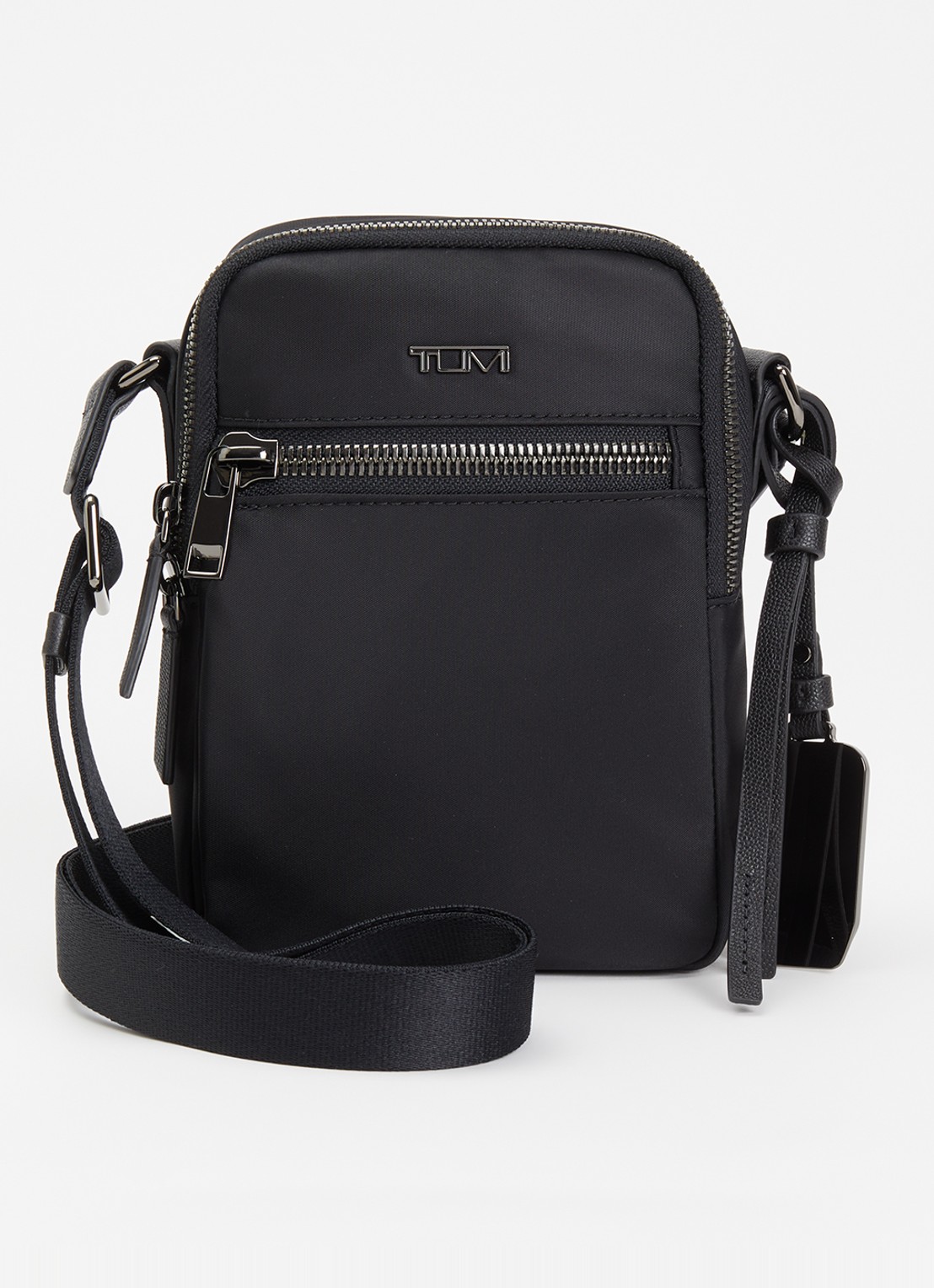 TUMI Voyageur Persia crossbodytas van nylon met leren details - voorkant 4 zwart