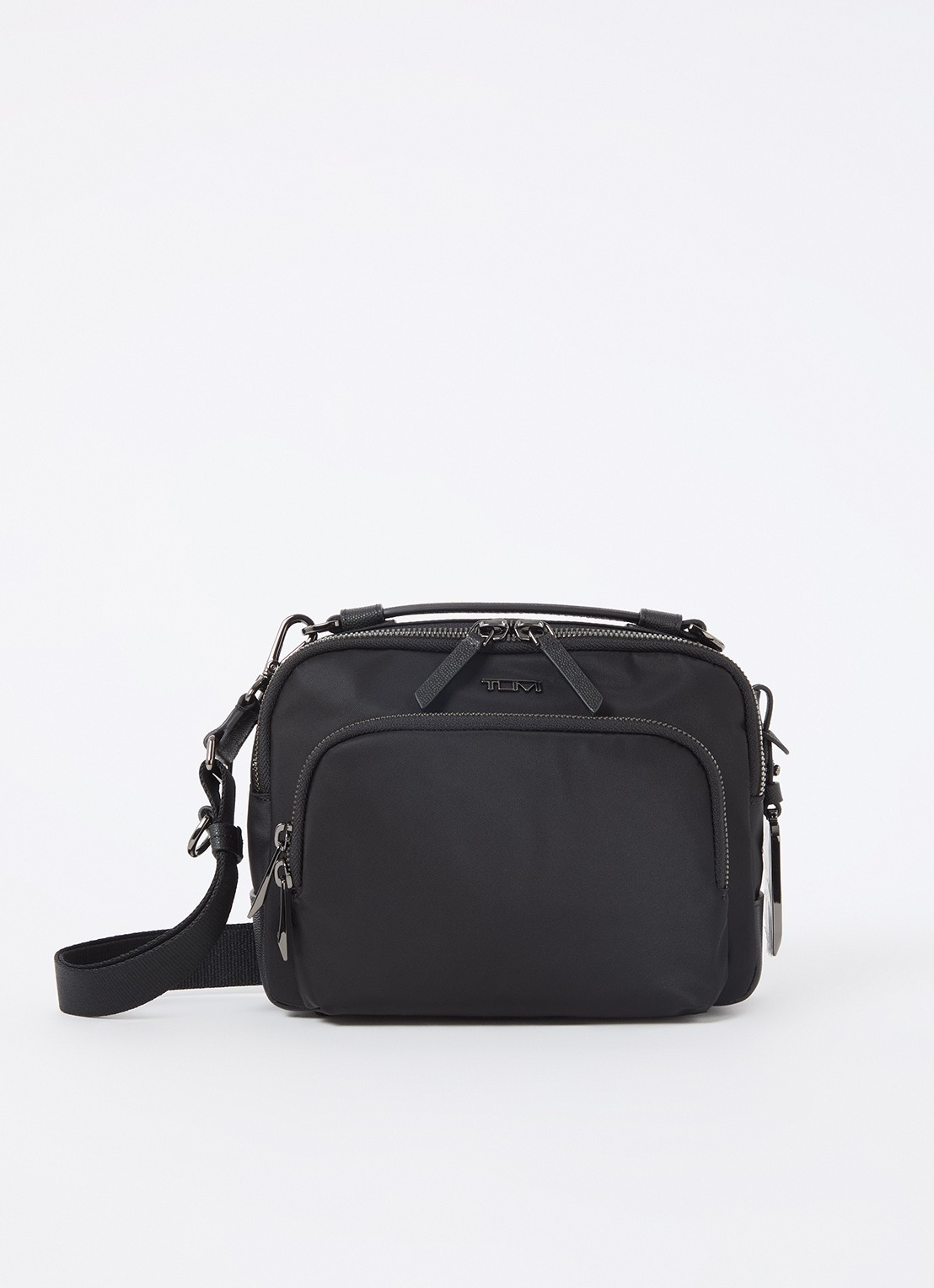 TUMI Voyageur Teghan crossbodytas met logo - voorkant 4 zwart