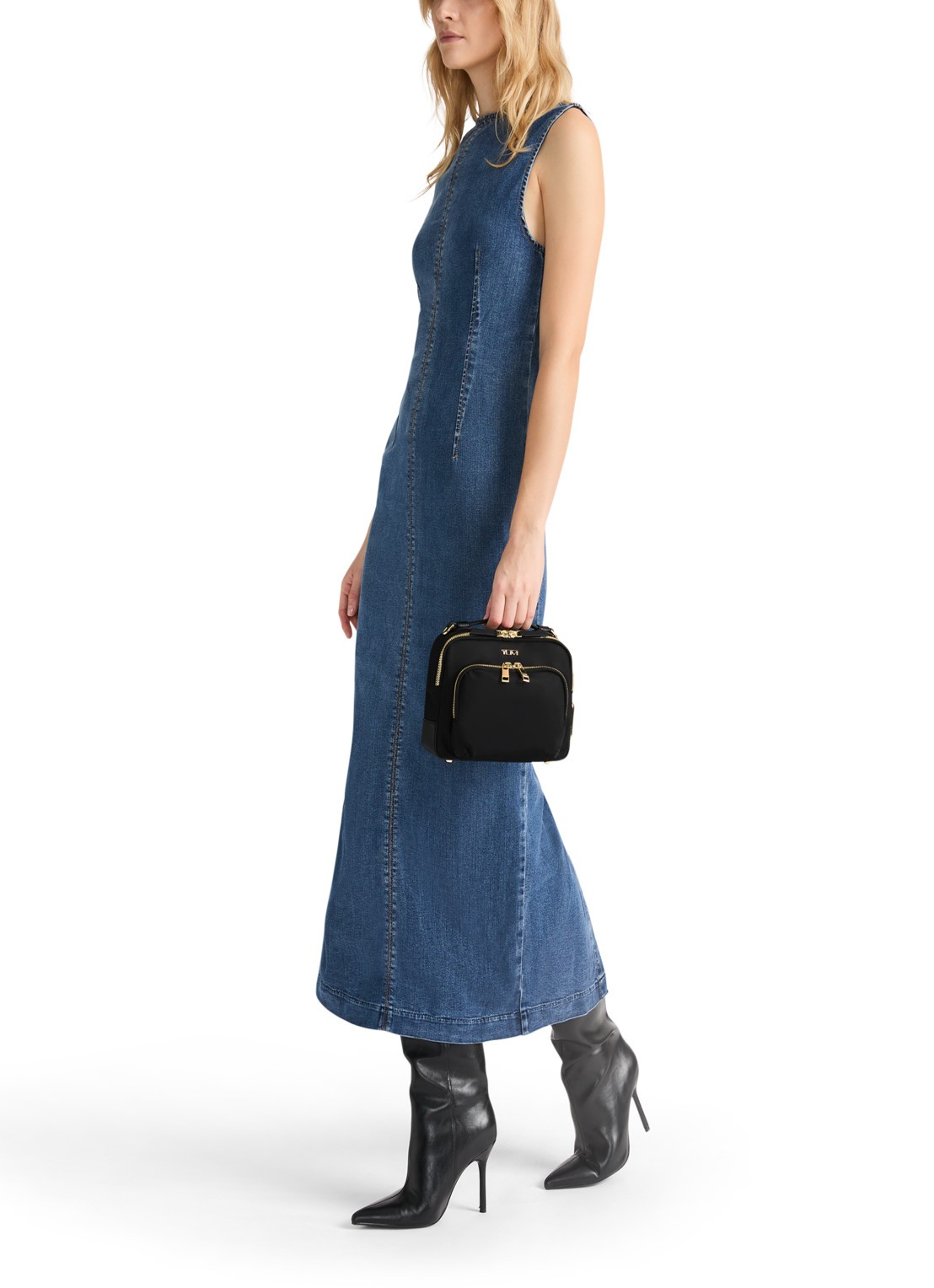 TUMI Voyageur Teghan crossbodytas met verstelbare schouderriem - detail 4 zwart
