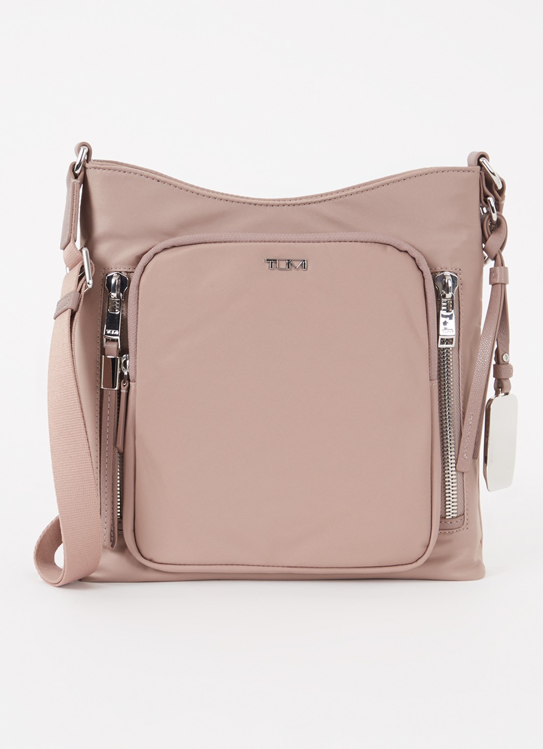 TUMI Voyageur Tyler crossbodytas met leren details - voorkant 2 oudroze