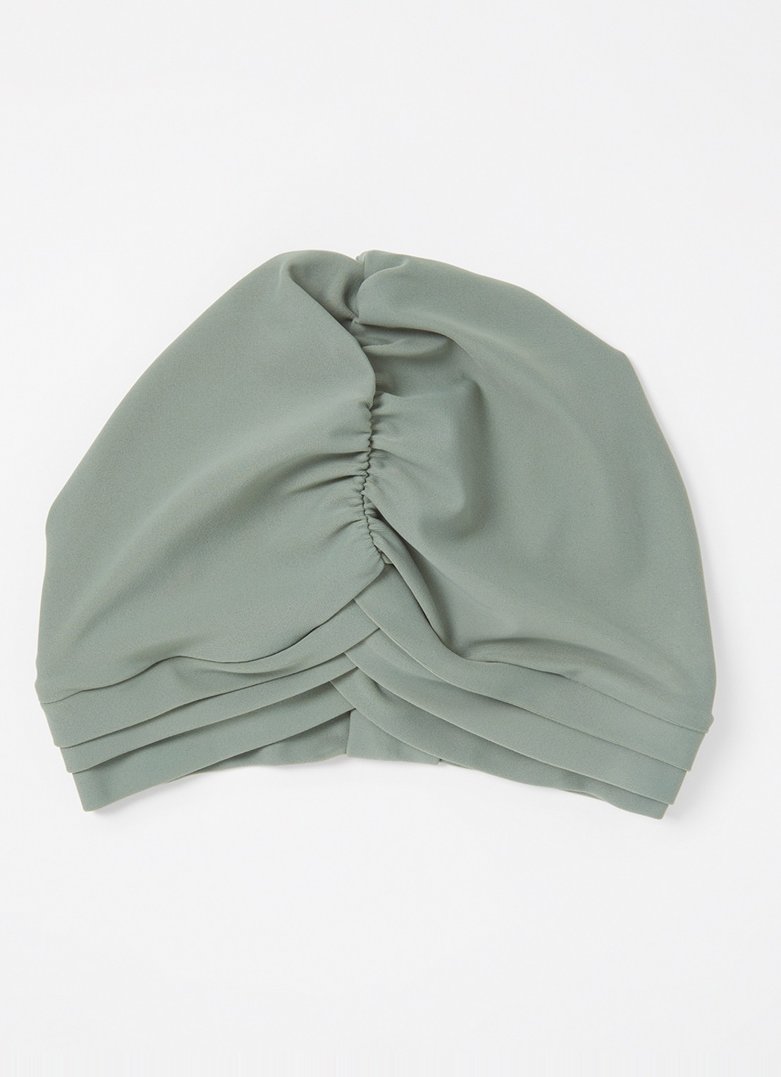 Turana Atash Bonnet zwemmuts met stretch - voorkant olijfgroen